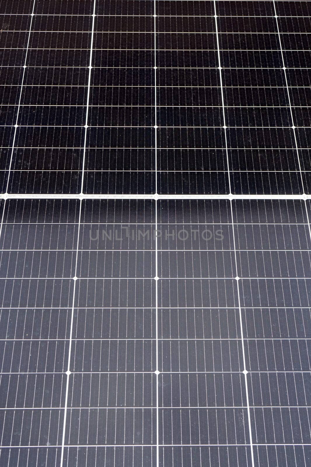 Detailed shot of a solar panel
