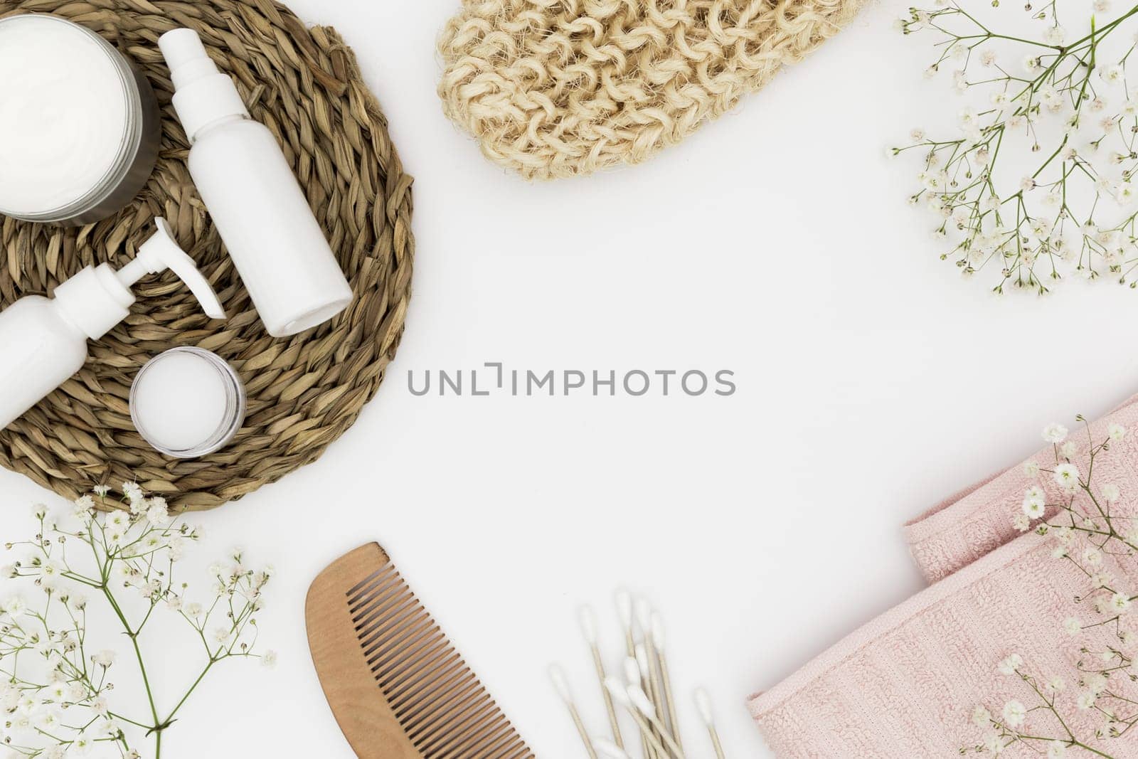 top view bath concept accessories. Resolution and high quality beautiful photo