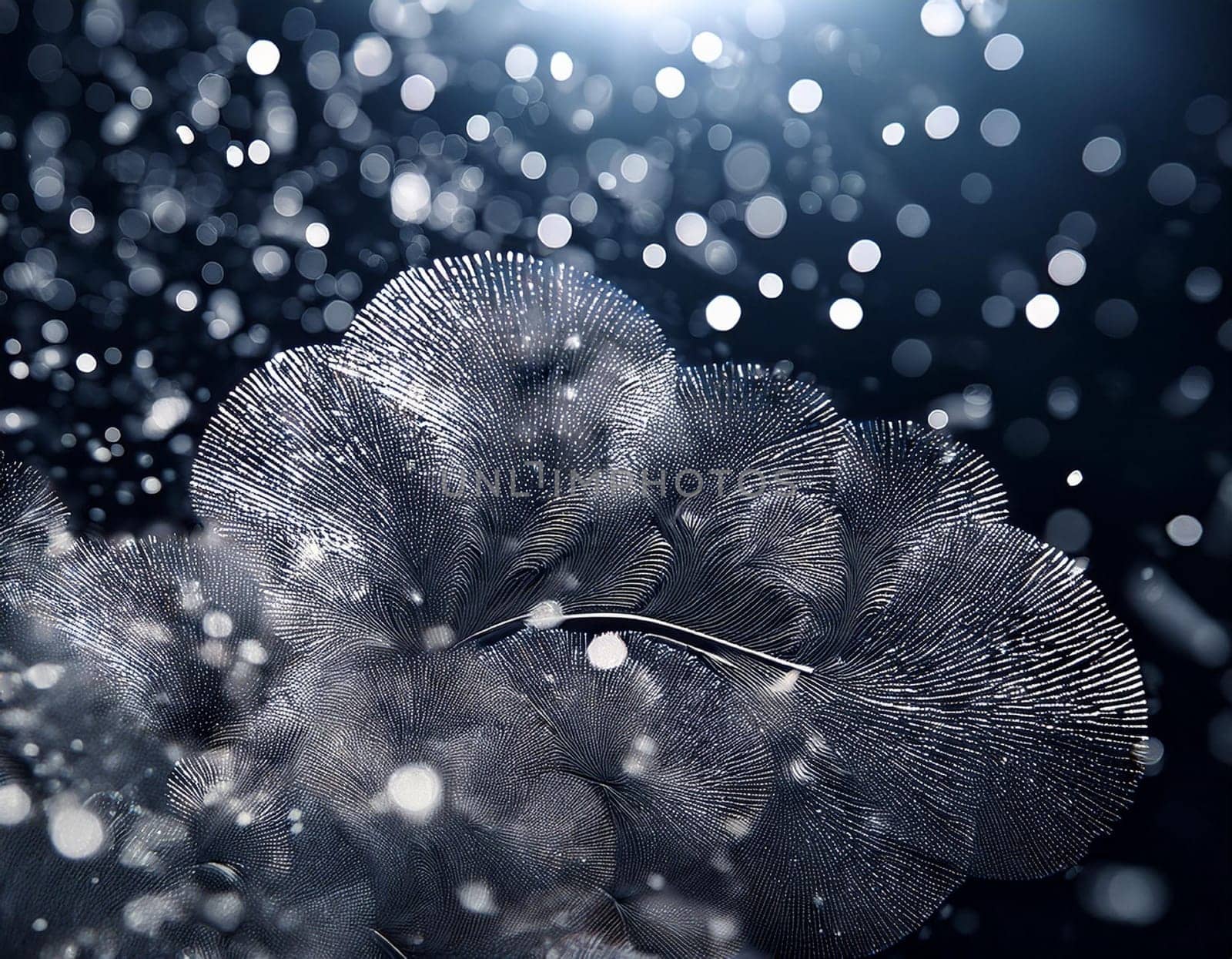 glimmering silver metal particles useful as a background