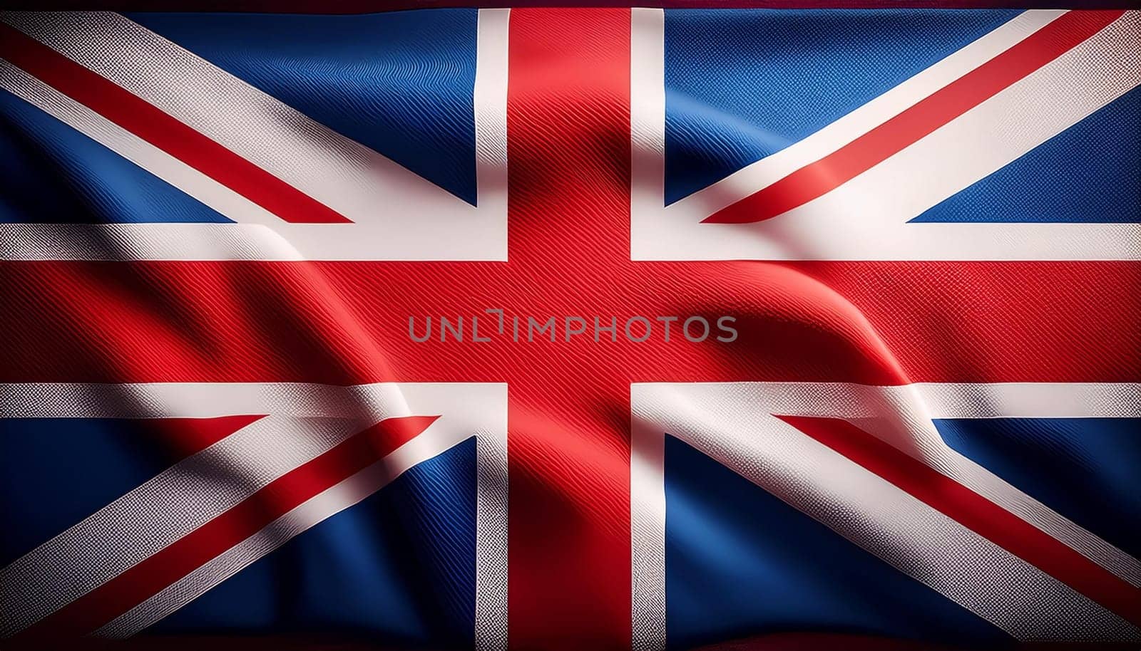 national flag of the United Kingdom aka Union Jack, AI generated image