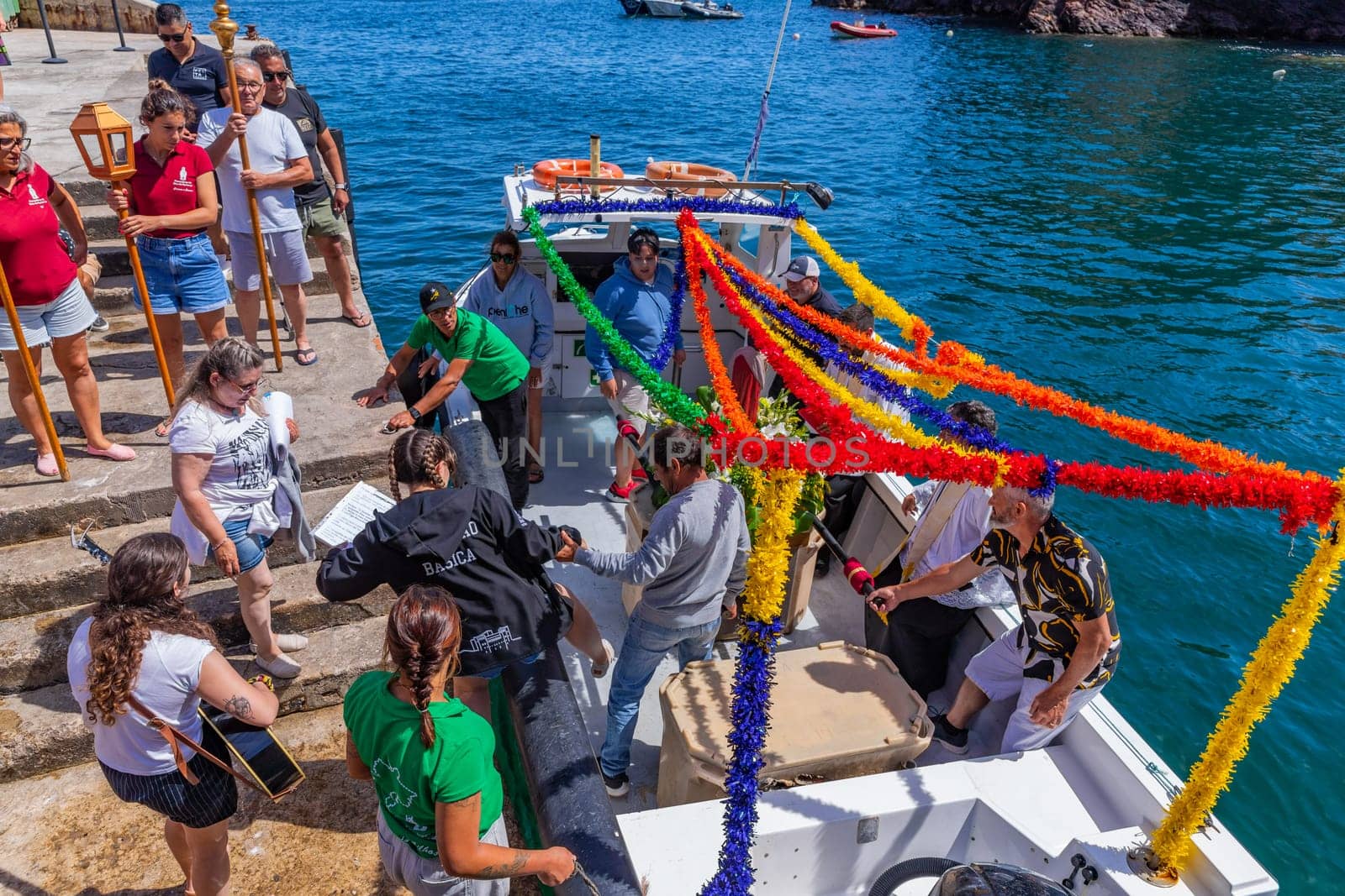 Berlenga island, Portugal: June 22, 2024: Festival in Honor of Saint John the Baptist, in Berlenga island, Peniche. Portugal