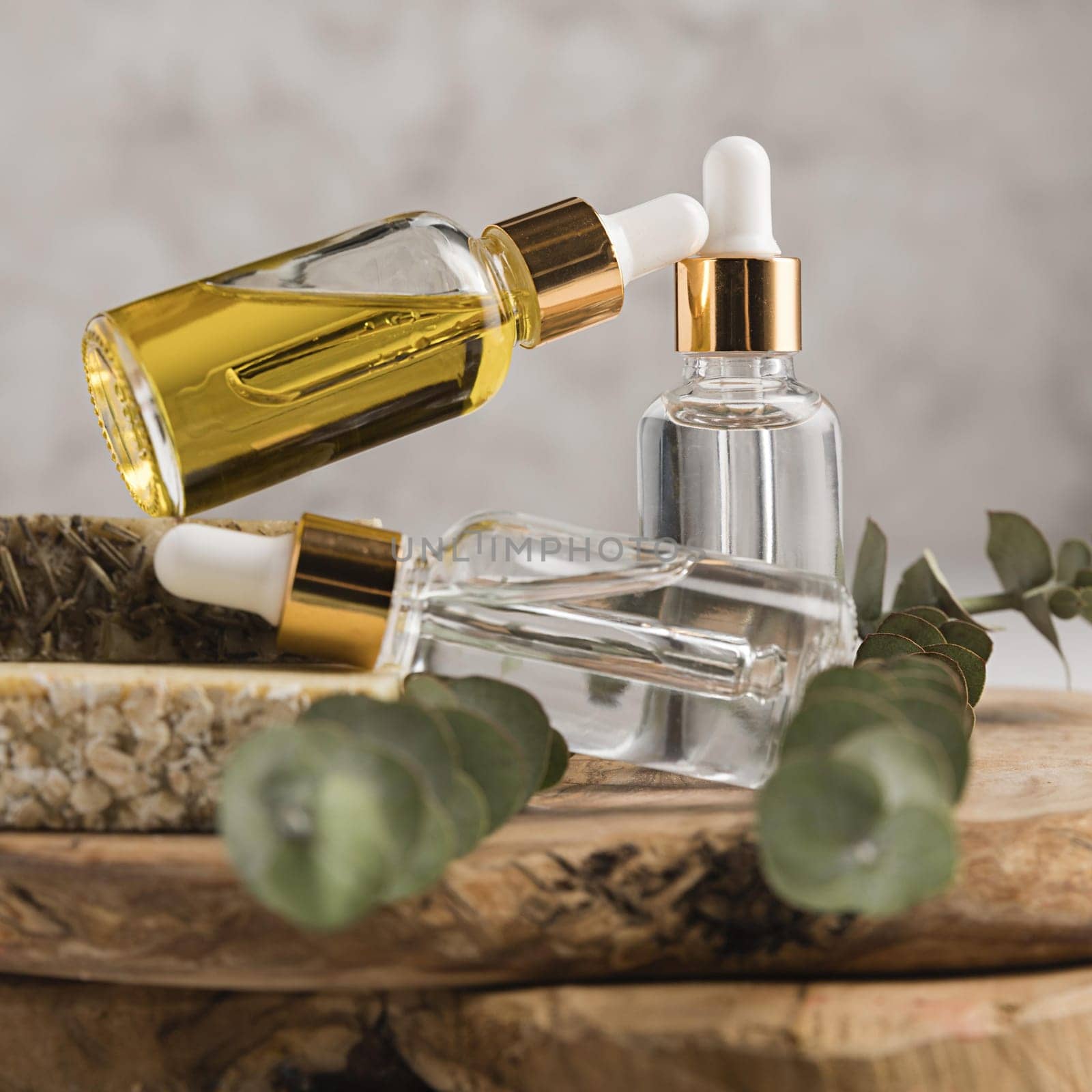 front view natural cosmetics concept