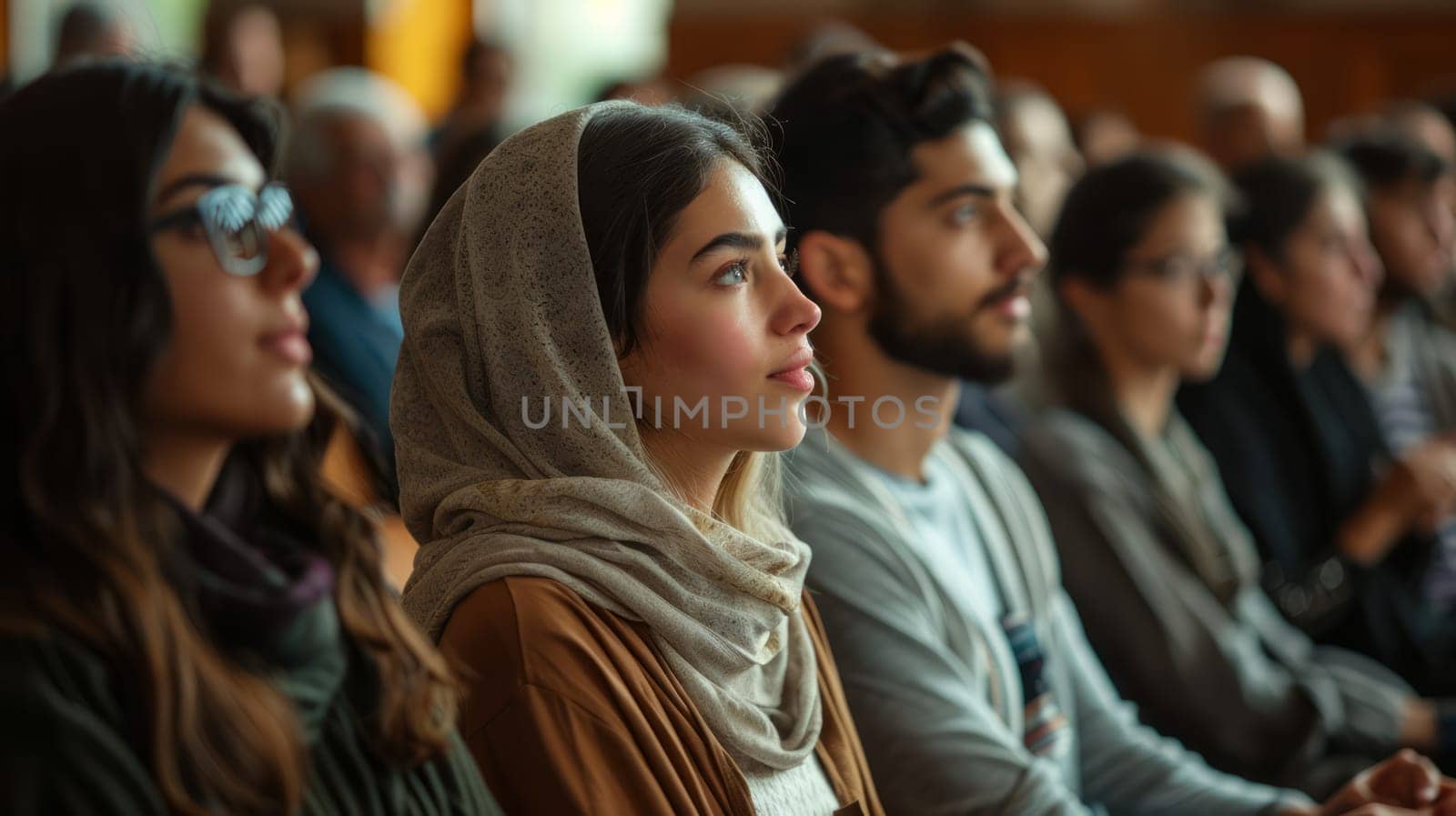 Interfaith dialogue, during which representatives of different faiths discuss common goals aimed at achieving peace and mutual understanding.