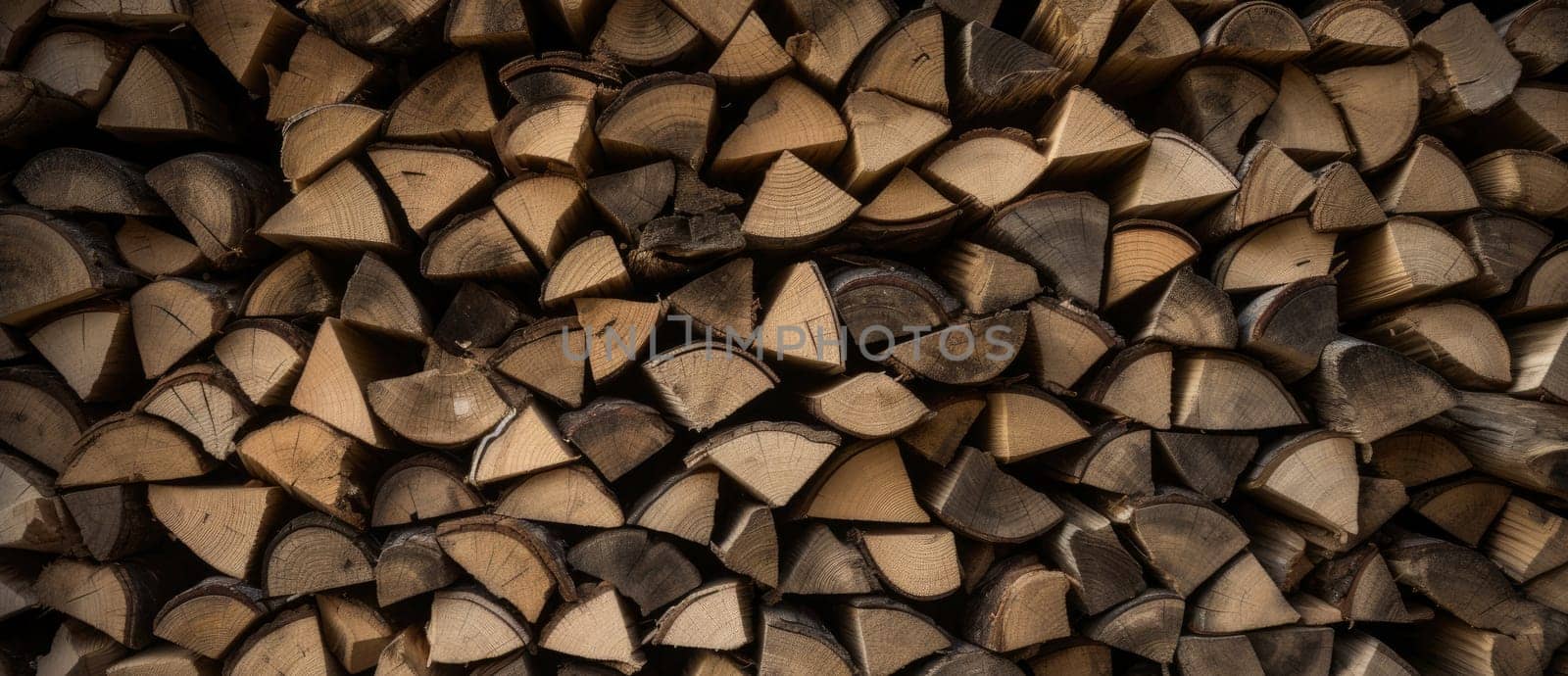 A stack of firewood - AI generated