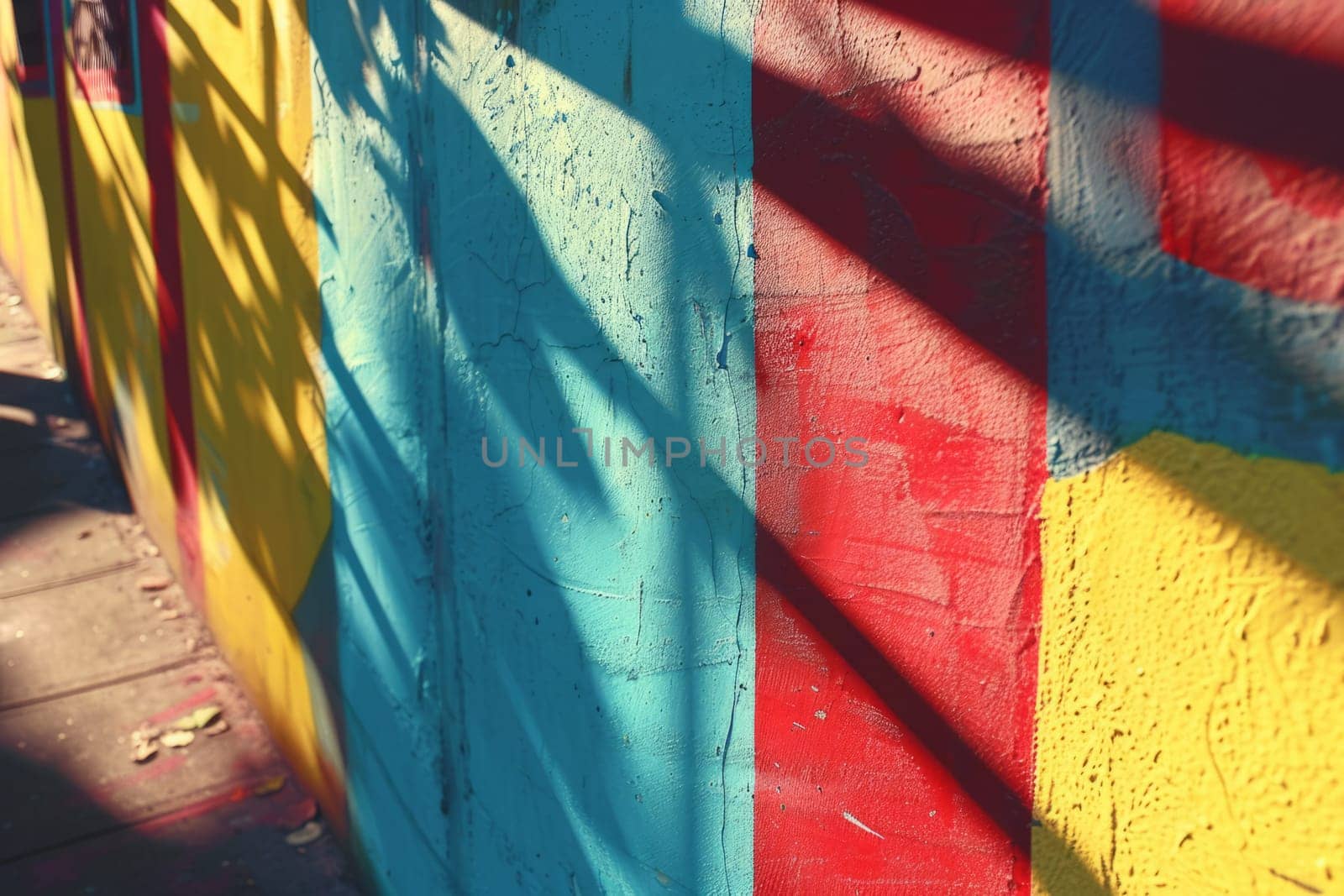 Wall shadow in creative and abstract style