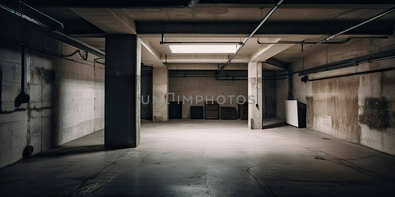An empty basement - AI generated