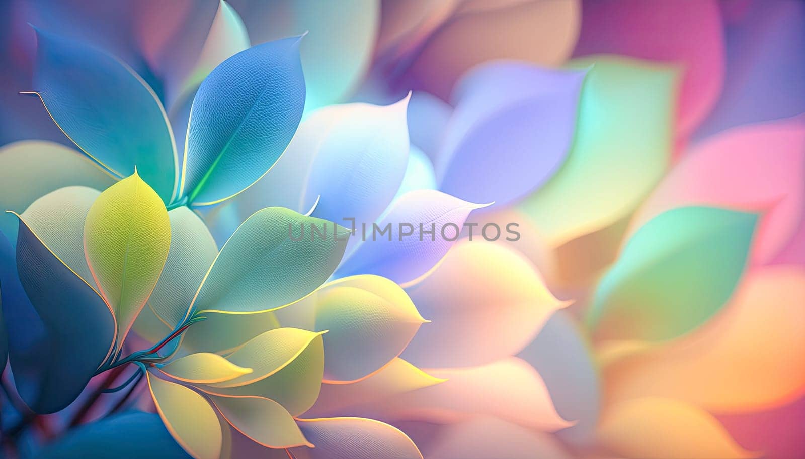 A soft pastel colored floral background - AI generated