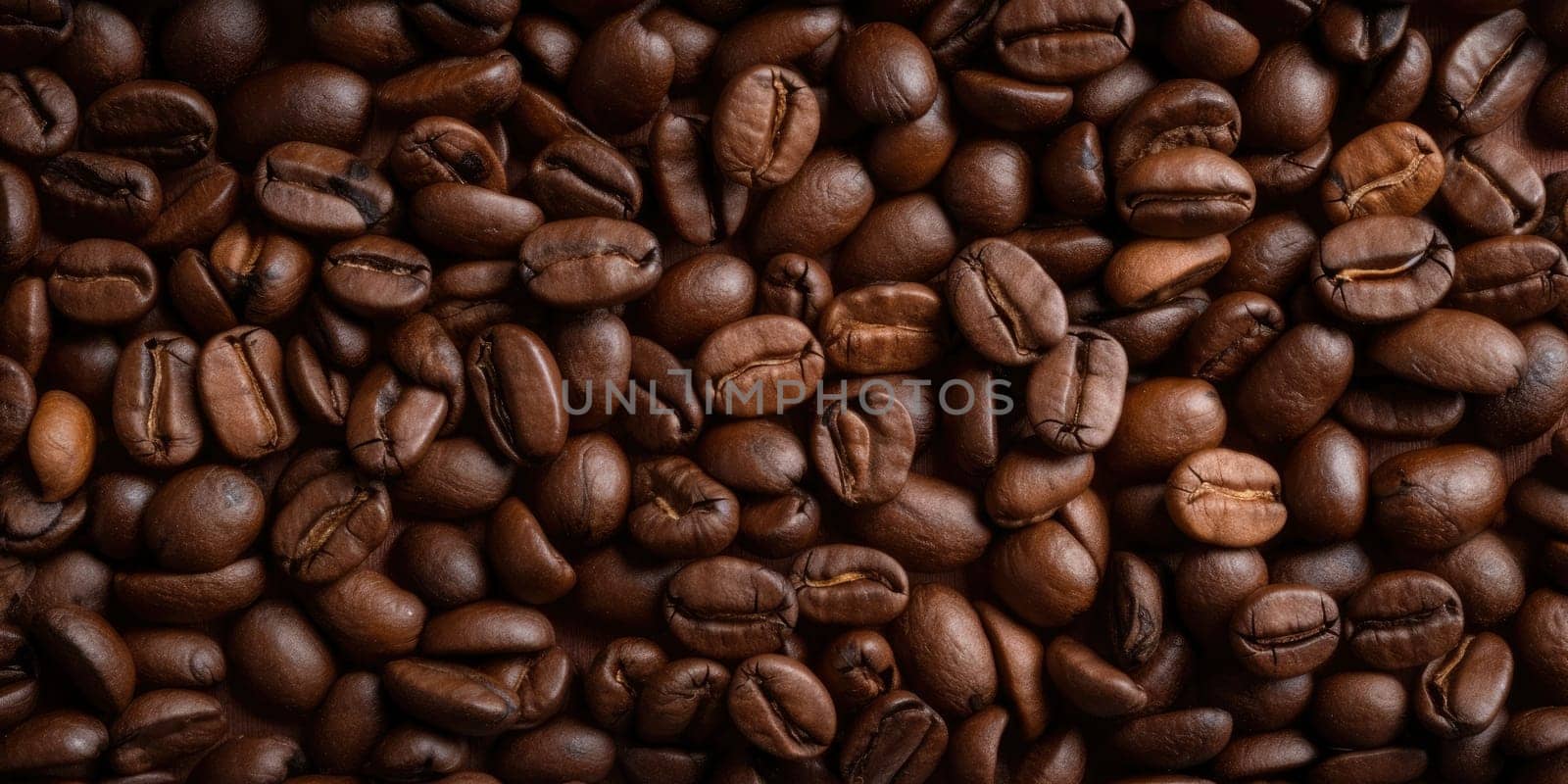 Roasted coffee beans texture - AI generated