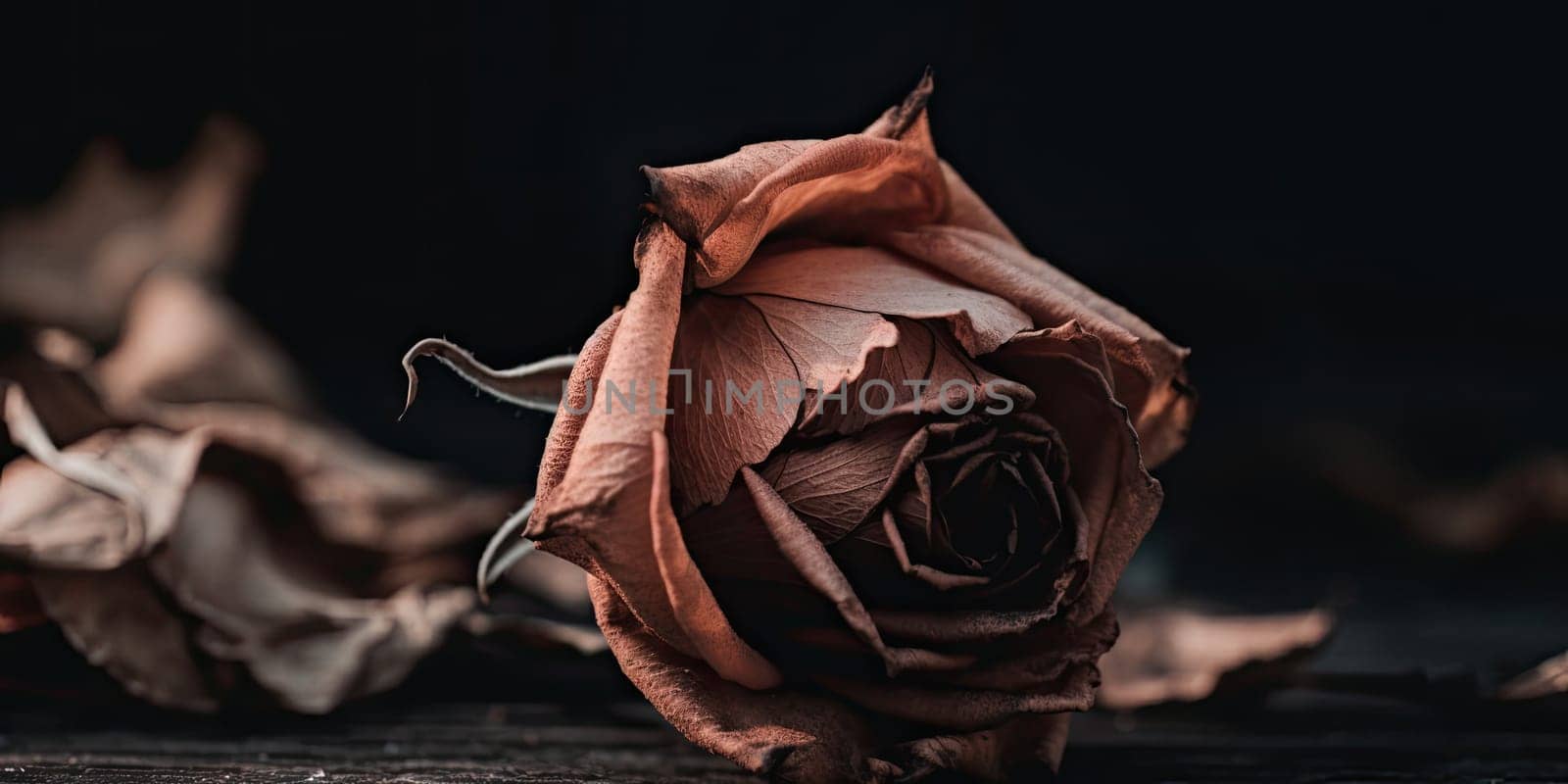 A withered rose - AI generated