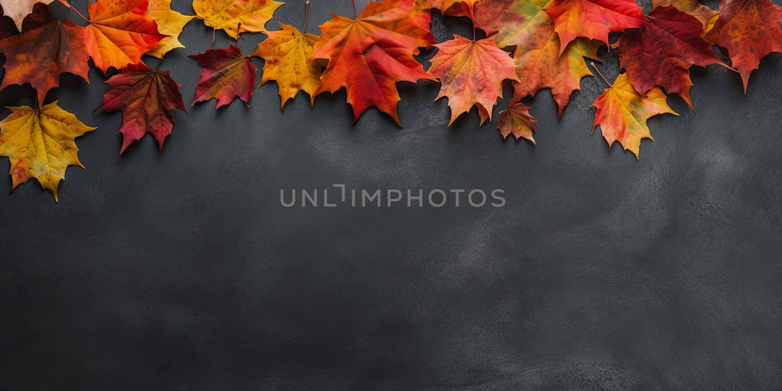 Maple leaves with copyspace - AI generated