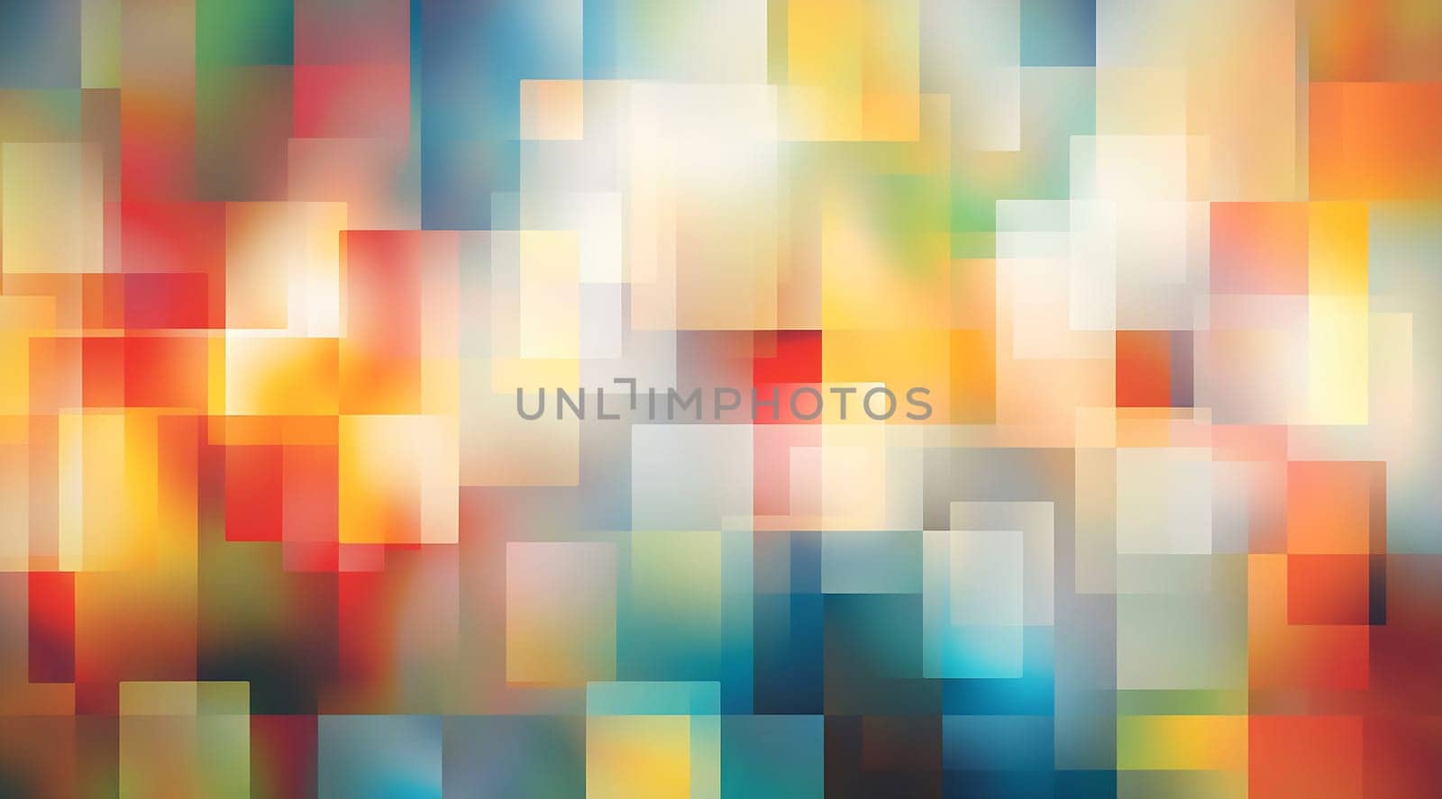 Bright colors blend and intersect in an abstract pattern, creating a lively and energetic composition perfect for modern decor.