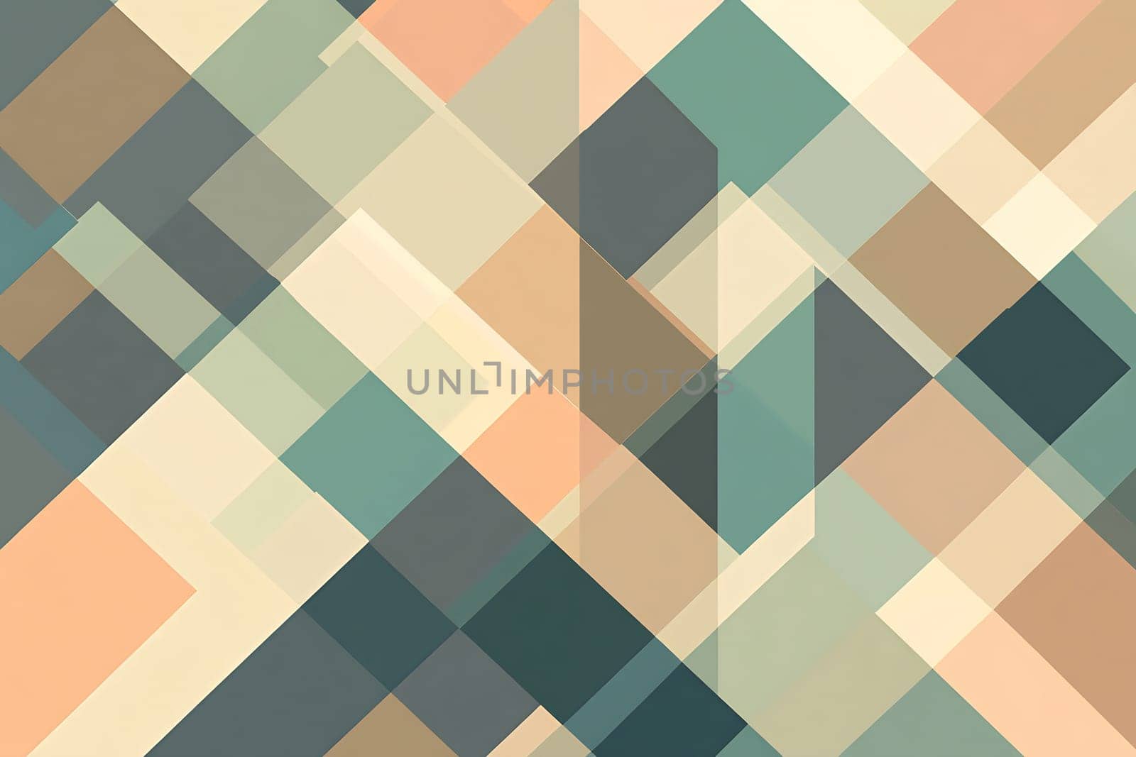 Abstract shapes in soft pastel colors create a dynamic visual effect with overlapping elements and a modern feel.