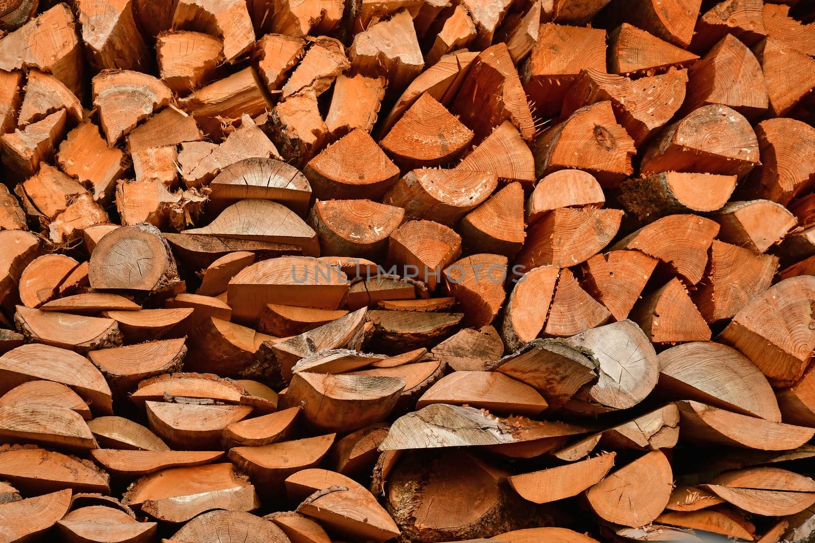 firewood, stack at a house