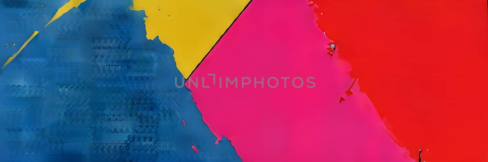 pop art wallpaper background in blue, yellow, pink and red hues