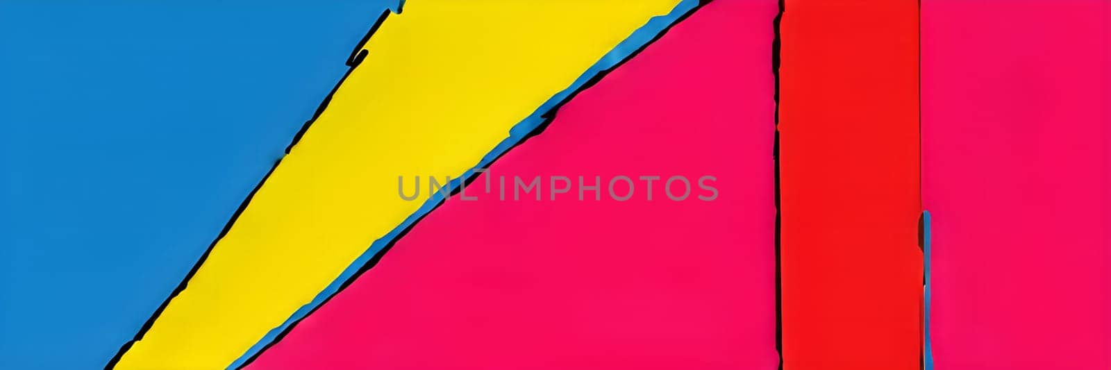pop art wallpaper background in blue, yellow, pink and red hues