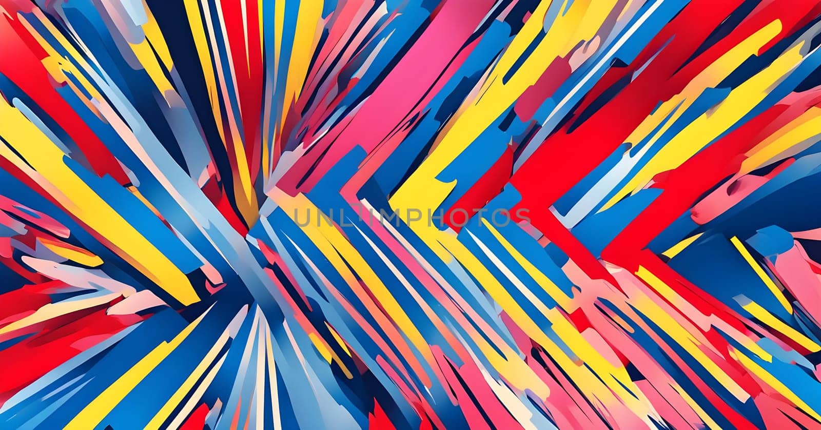 pop art wallpaper background in blue, yellow, pink and red hues