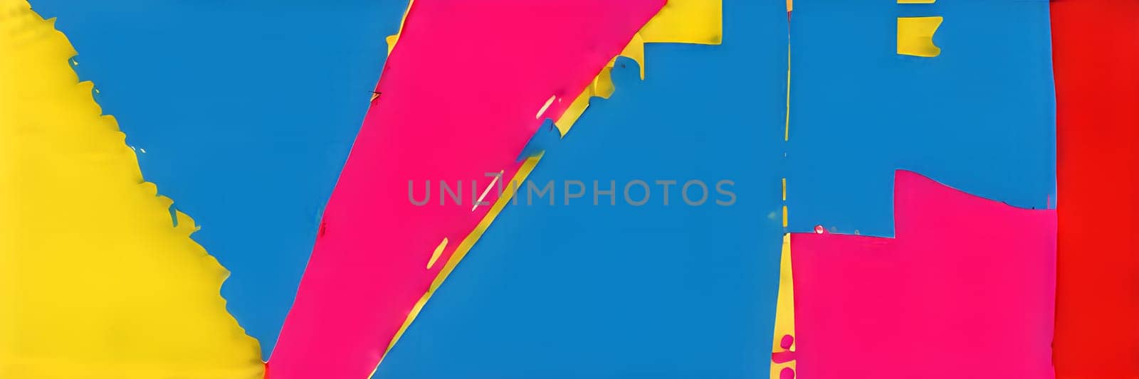 pop art wallpaper background in blue, yellow, pink and red hues