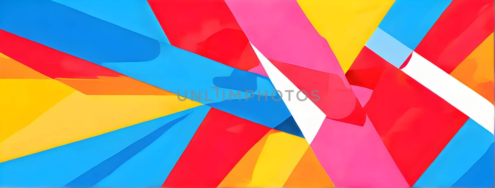 pop art wallpaper background in blue, yellow, pink and red hues
