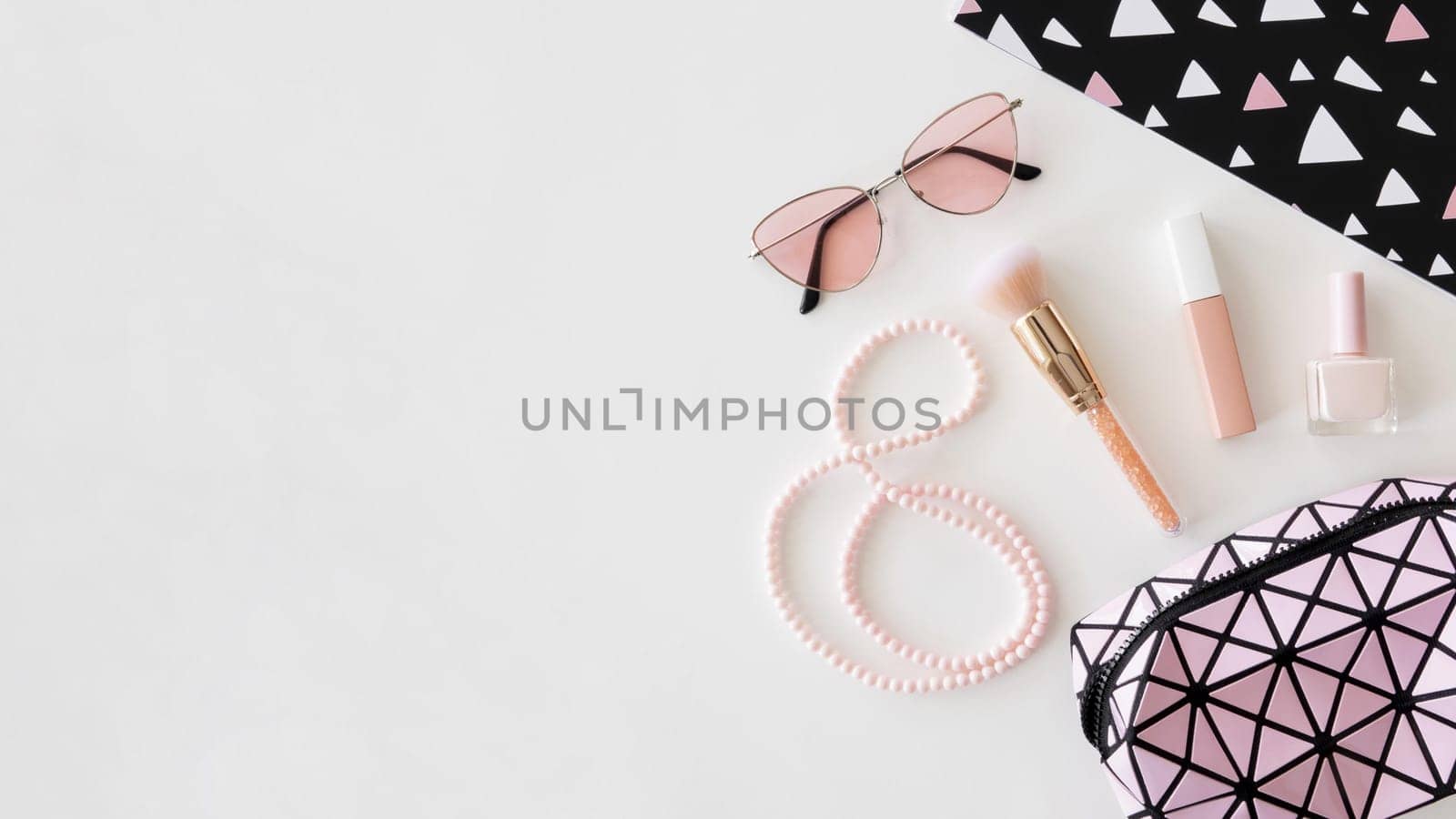 cosmetic products with sunglasses
