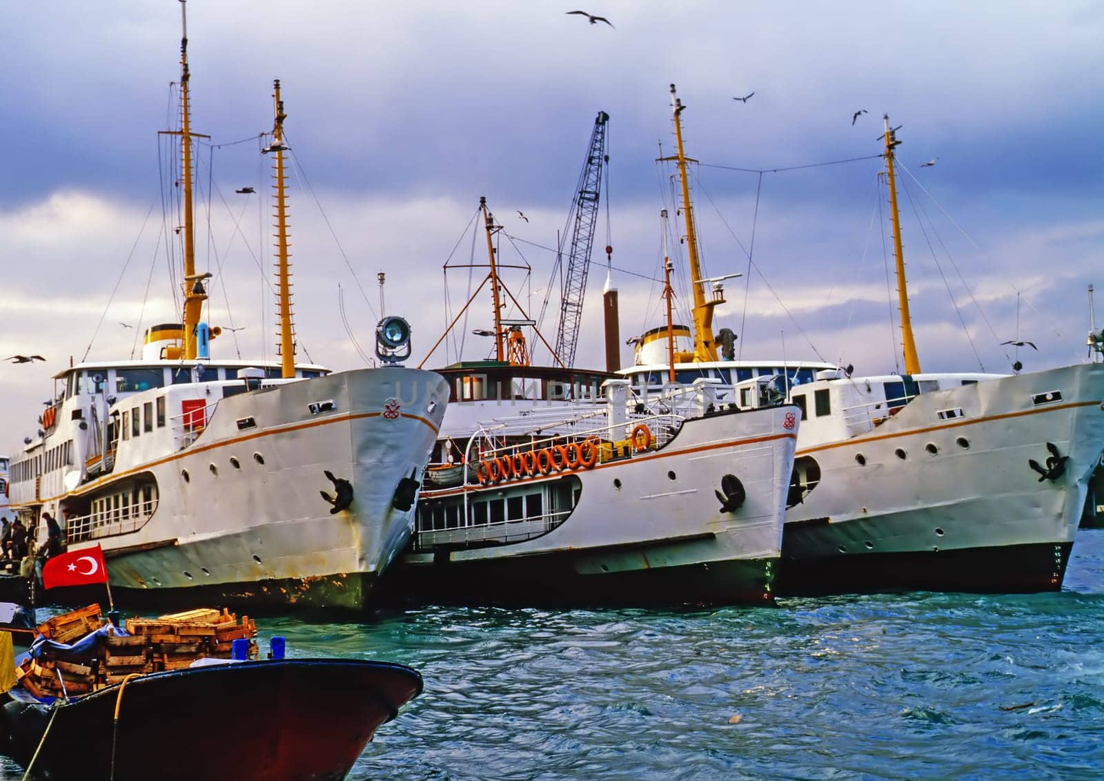 Harbor in Istanbul,Turkey
