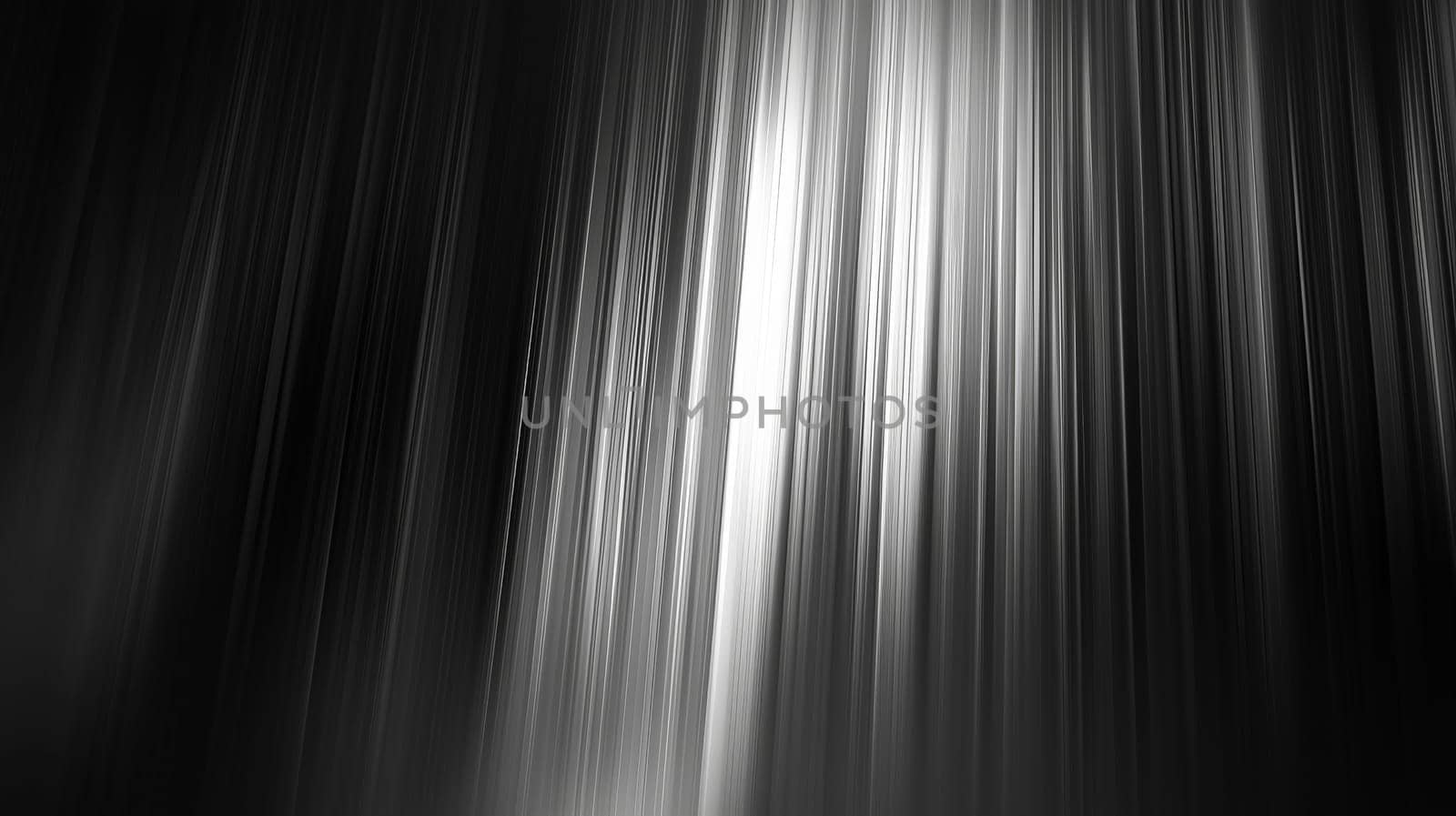 A black and white abstract background featuring blurred elements and a subtle glowing effect. The interplay of light and shadow creates a mysterious and ethereal atmosphere, highlighting the contrast between the dark and illuminated areas.