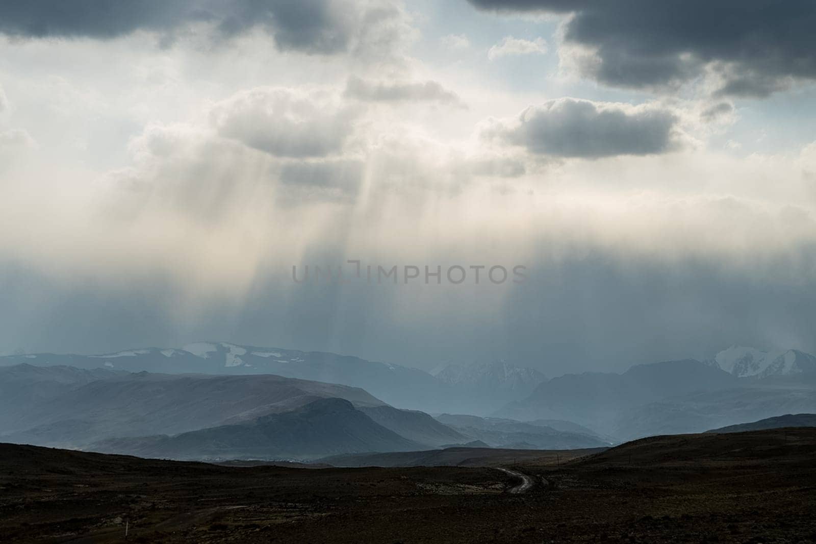 The altai mountains. The landscape of nature on the Altai mountains and in the gorges between the mountains.