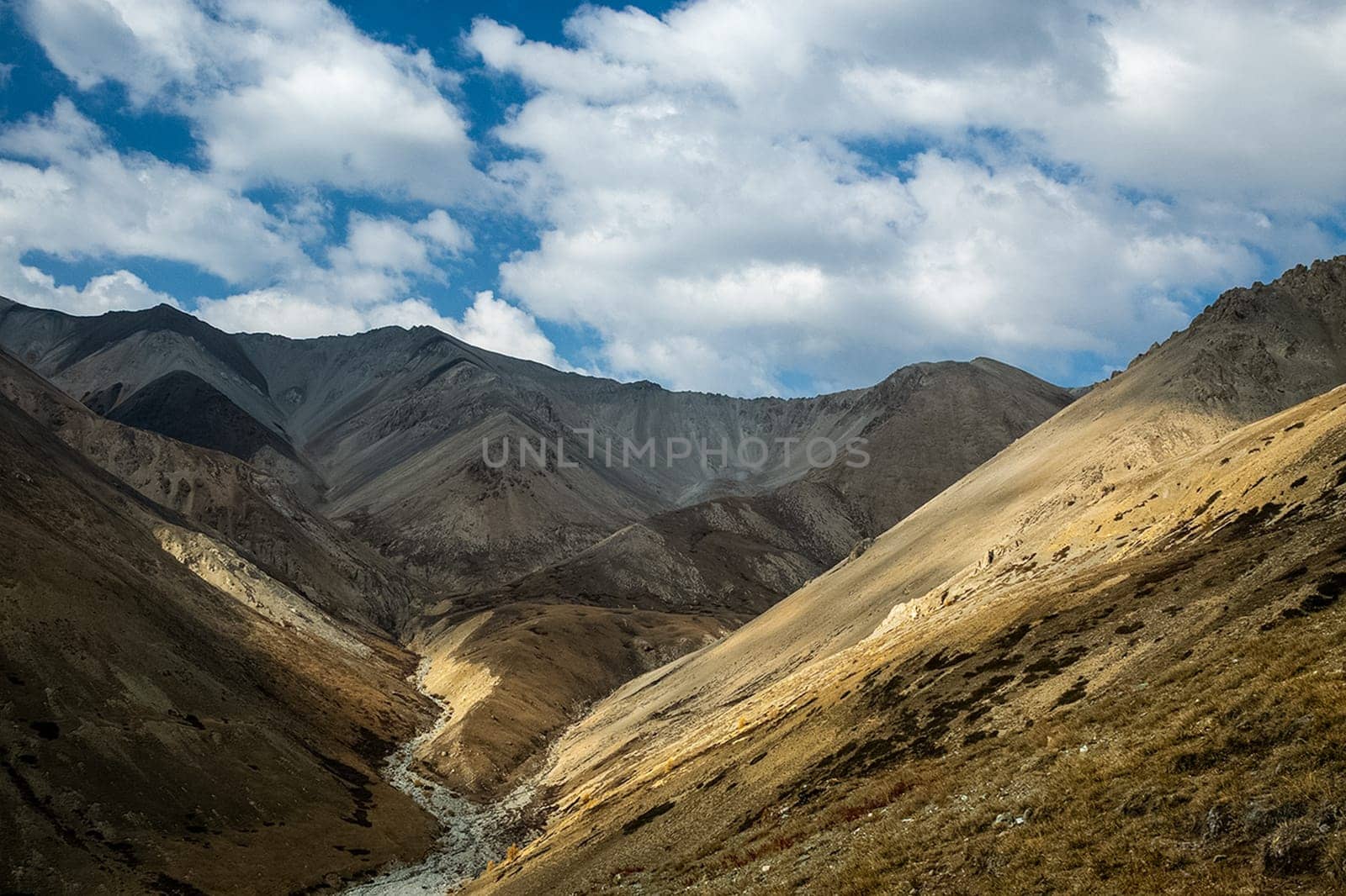 The altai mountains. The landscape of nature on the Altai mountains and in the gorges between the mountains.