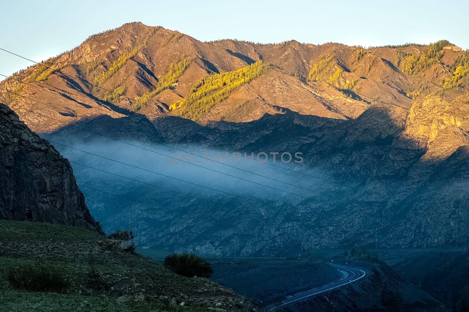 The altai mountains. The landscape of nature on the Altai mountains and in the gorges between the mountains.