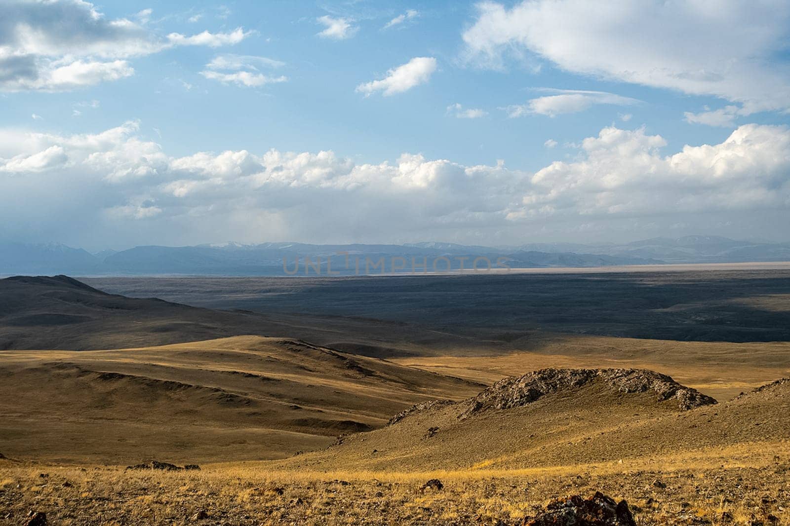 The altai mountains. The landscape of nature on the Altai mountains and in the gorges between the mountains.