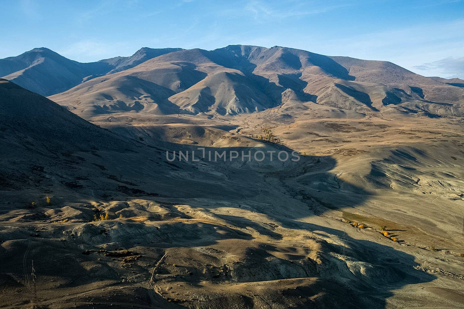 The altai mountains. The landscape of nature on the Altai mountains and in the gorges between the mountains.