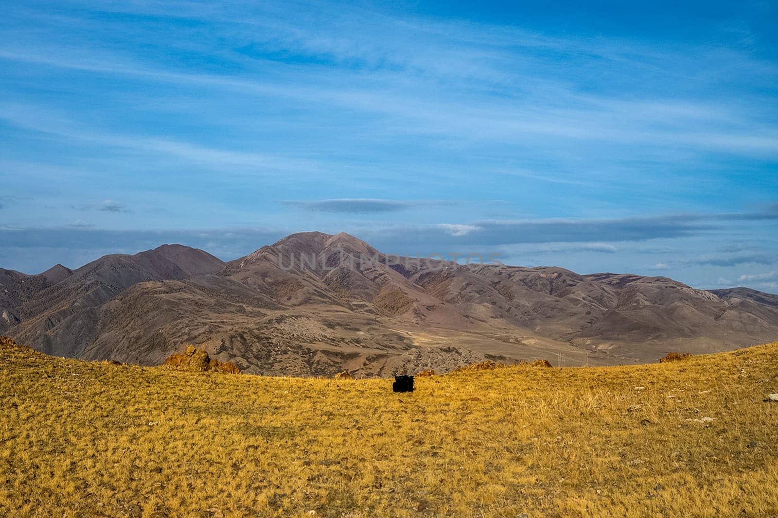 The altai mountains. The landscape of nature on the Altai mountains and in the gorges between the mountains.