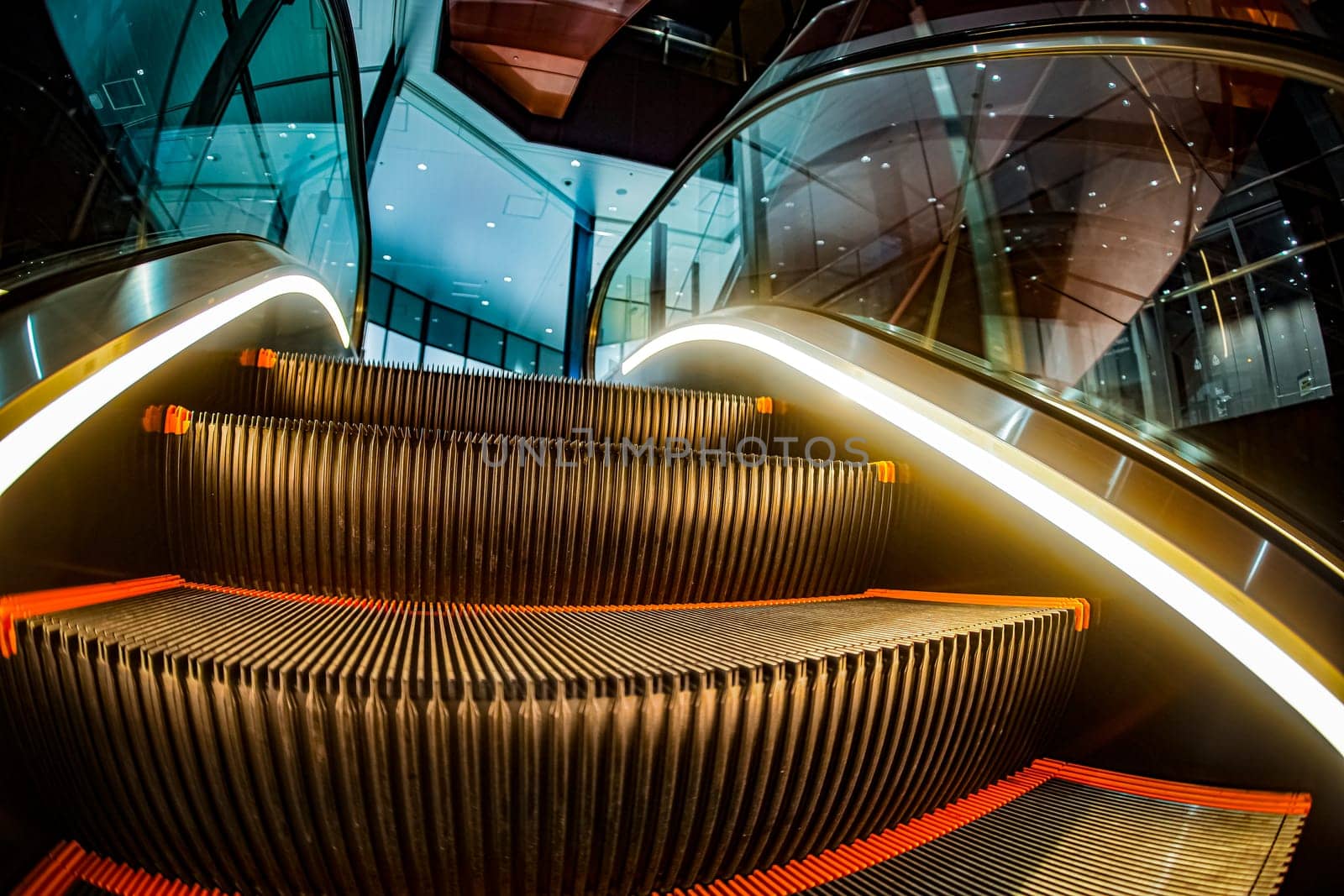 Escalator design (business). Shooting Location: Shibuya Ward, Tokyo