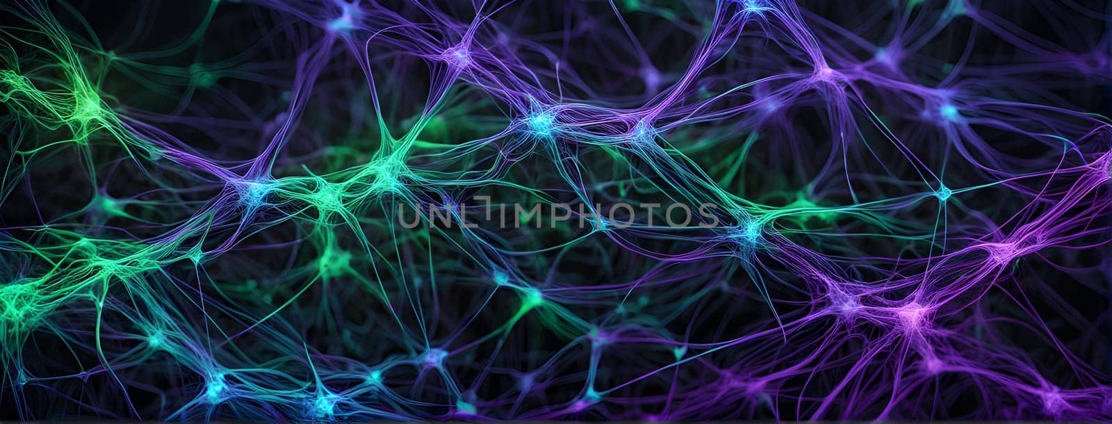 flowing neural network, with glowing nodes connecting and disconnecting in a smooth and rhythmic pattern