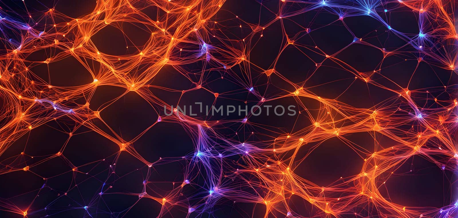 flowing neural network, with glowing nodes connecting and disconnecting in a smooth and rhythmic pattern