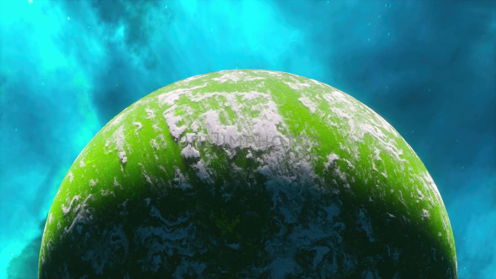 Futuristic Alien planet. Computer generated