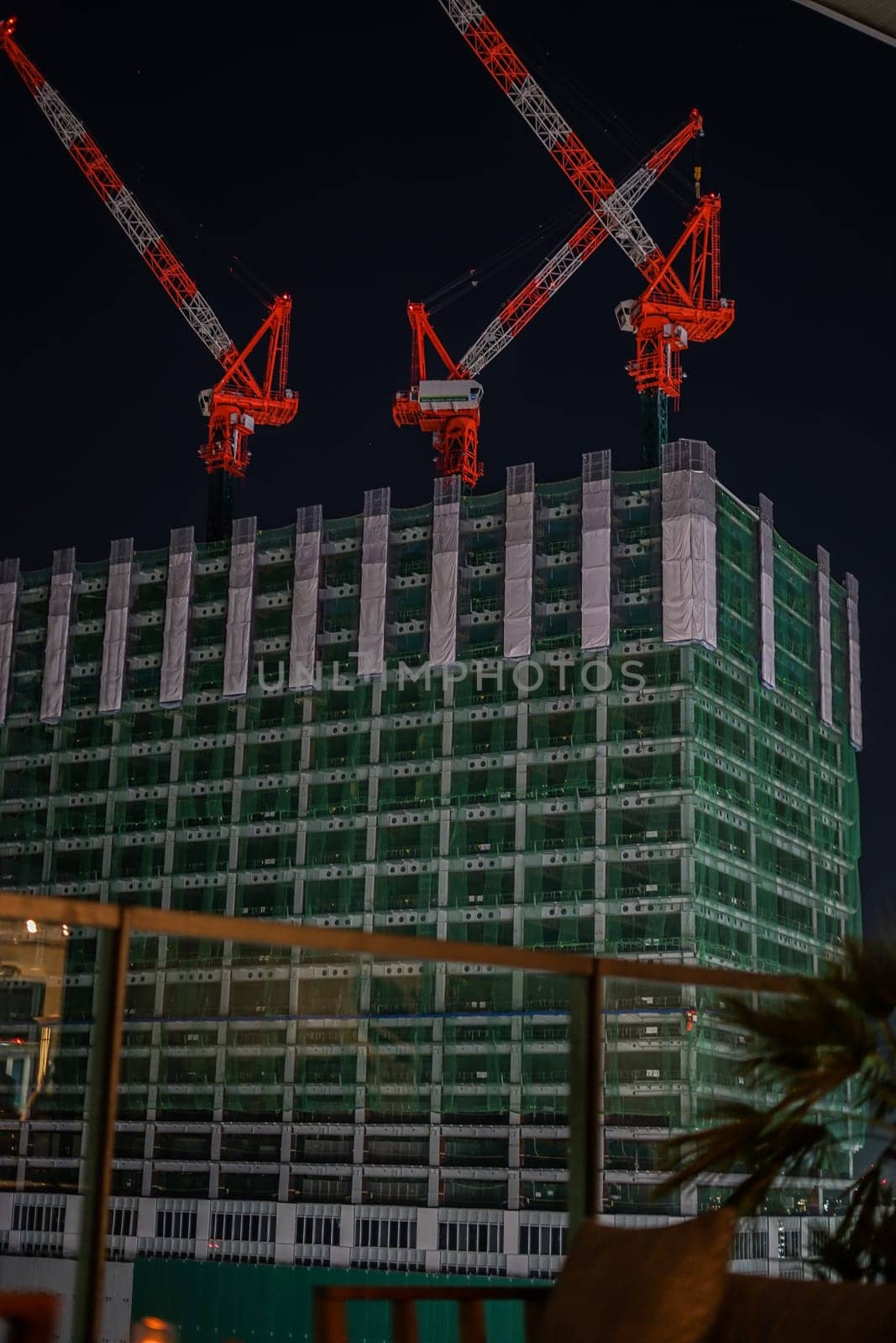 Building under construction. Shooting Location: Tokyo metropolitan area