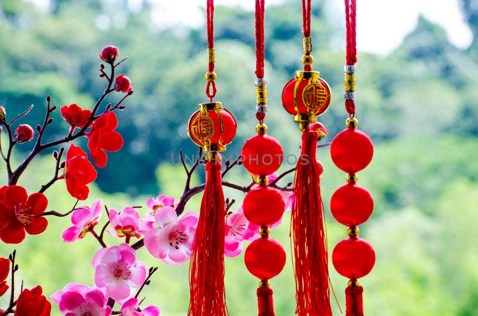Chinese New Year decoration. Season of Holidays and celebration