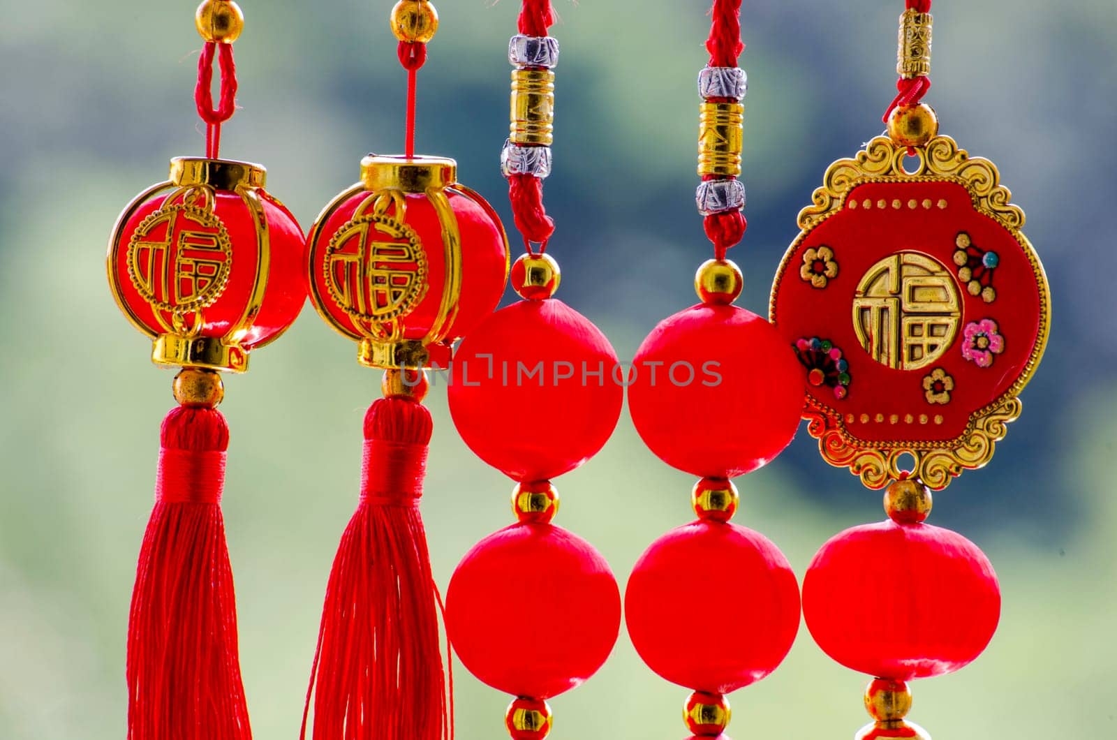 Chinese New Year decoration. Season of Holidays and celebration.