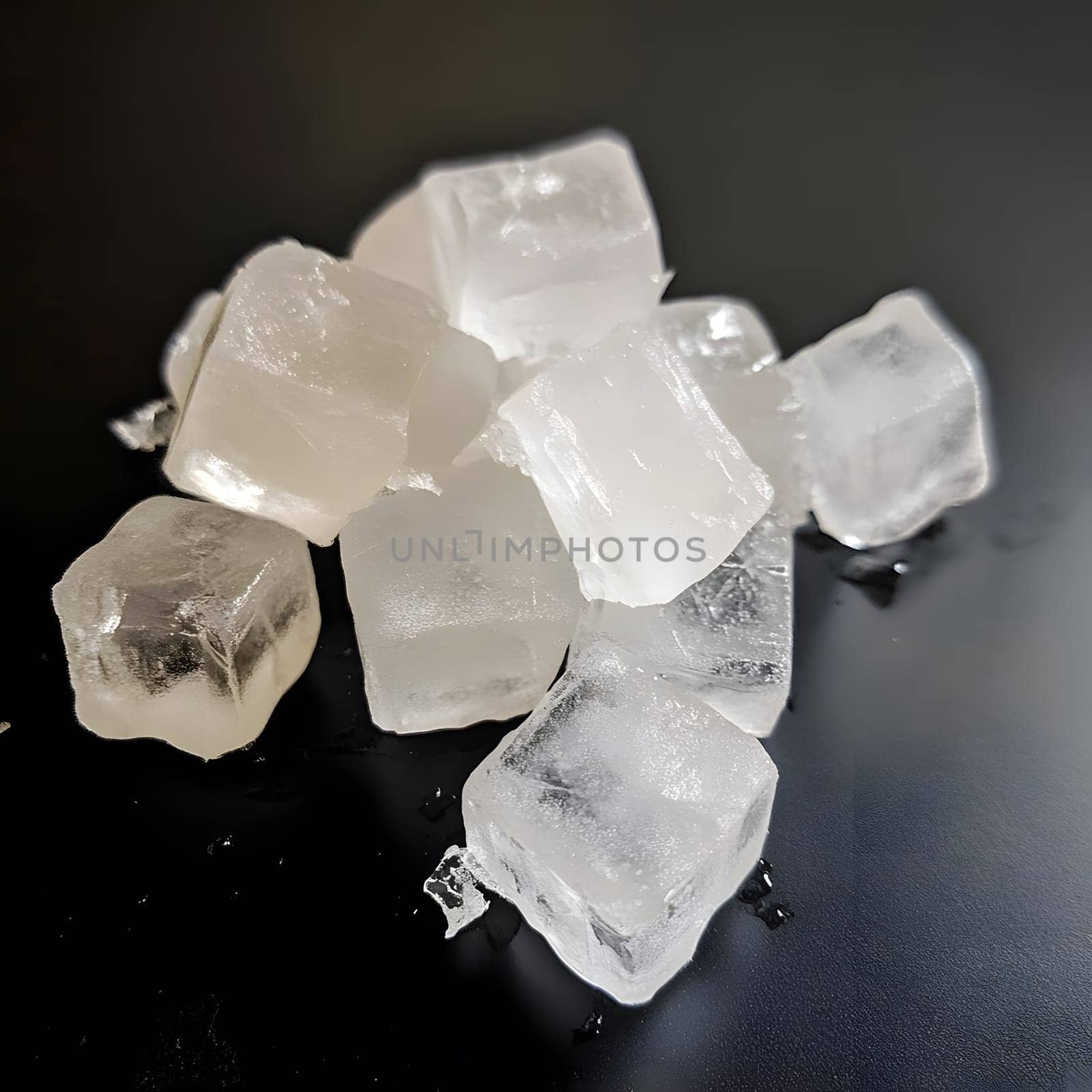 Ice cube crystal clear frozen cold freezing icy cubes