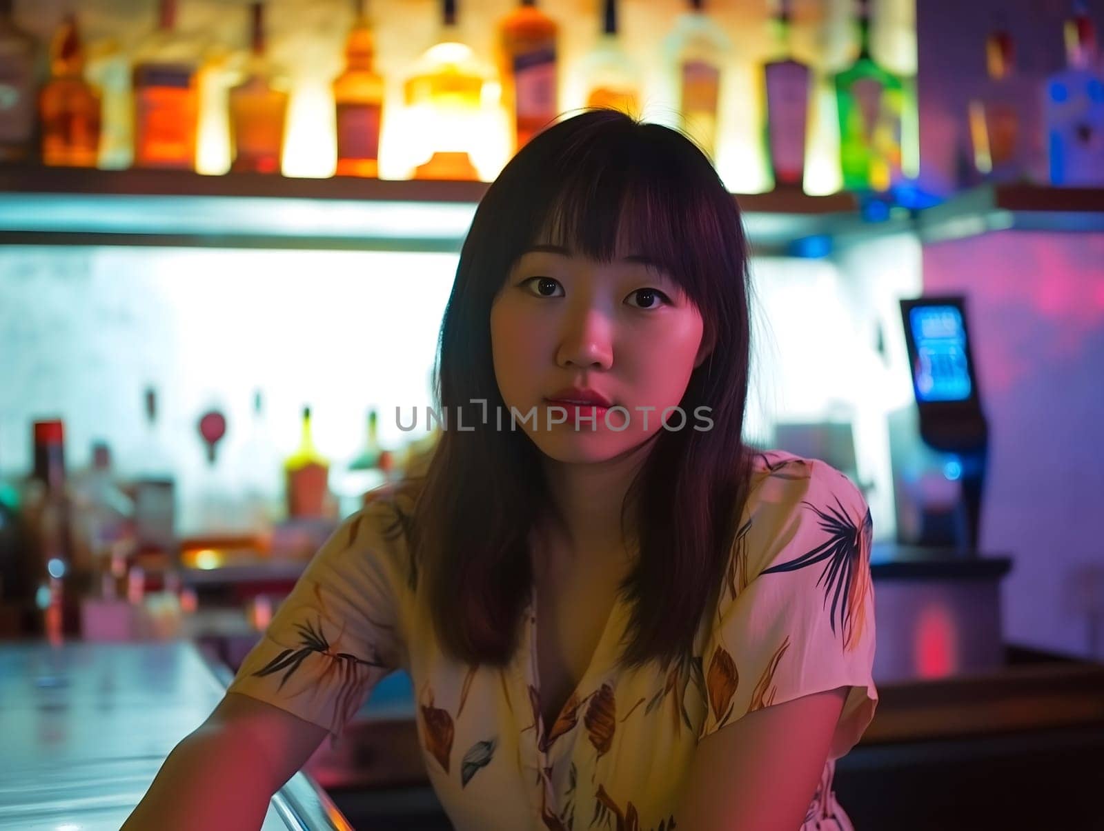 Smiling Bartender Professional Nightlife Barkeeper Woman Female Bar Worker