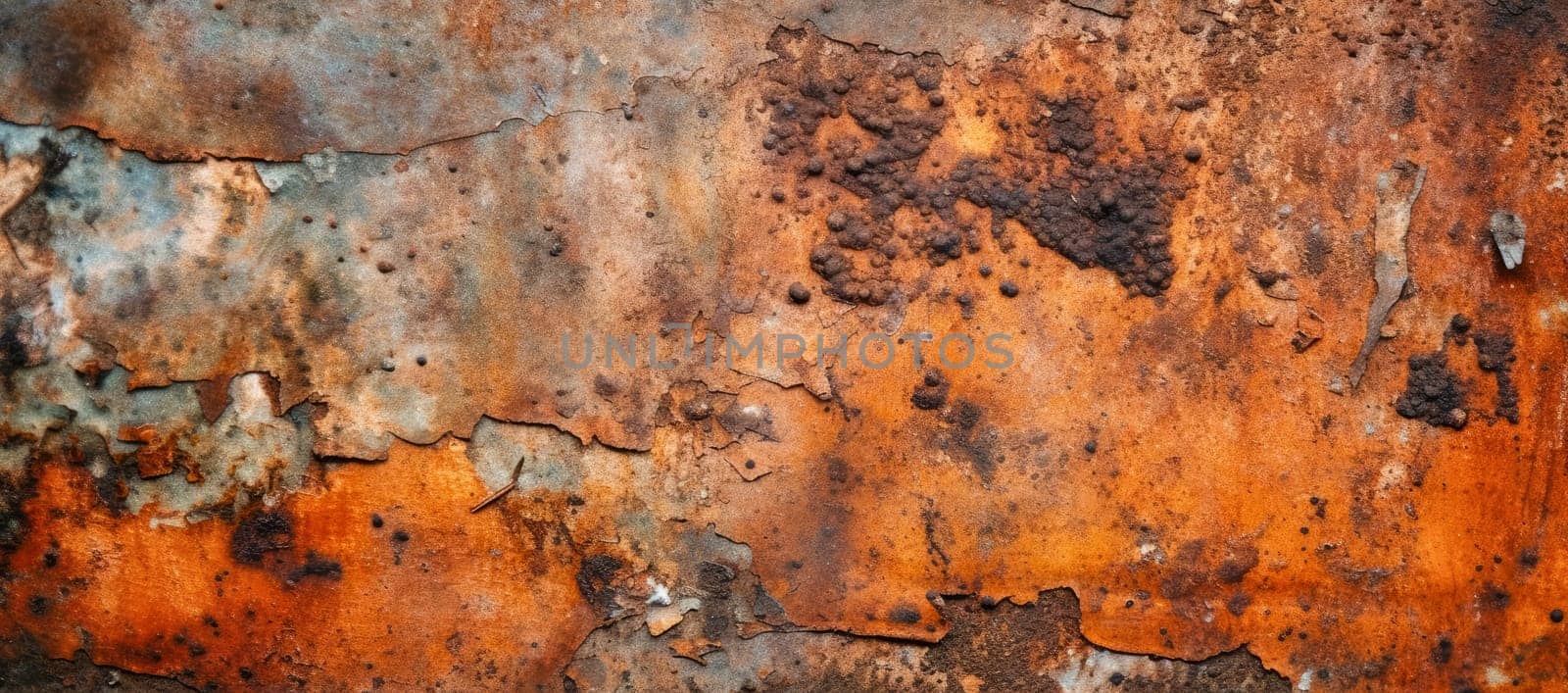 Rusted metal texture background - AI generated
