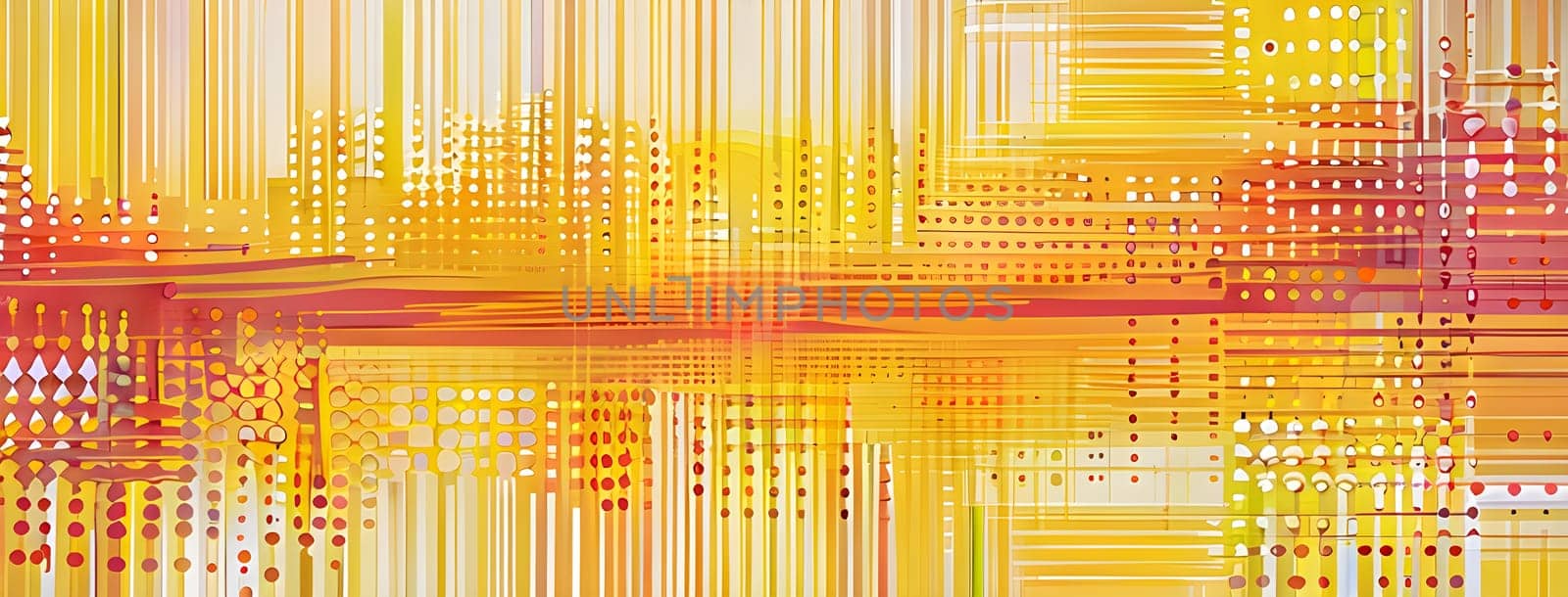 artificial intelligence, lines, dots and pattern in vibrant hues
