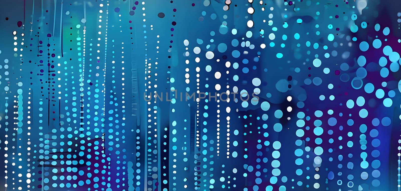 artificial intelligence, lines, dots and pattern in vibrant hues