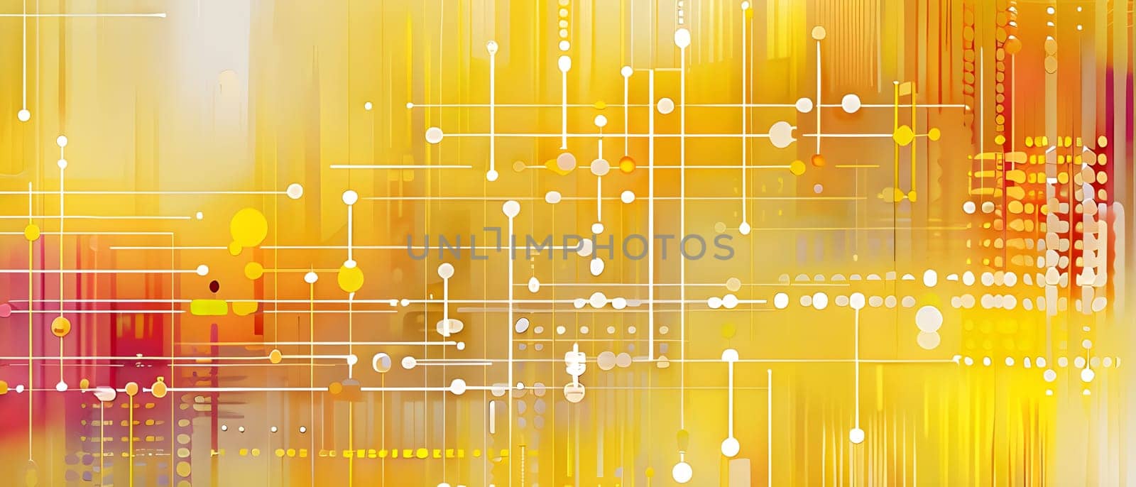 artificial intelligence, lines, dots and pattern in vibrant hues