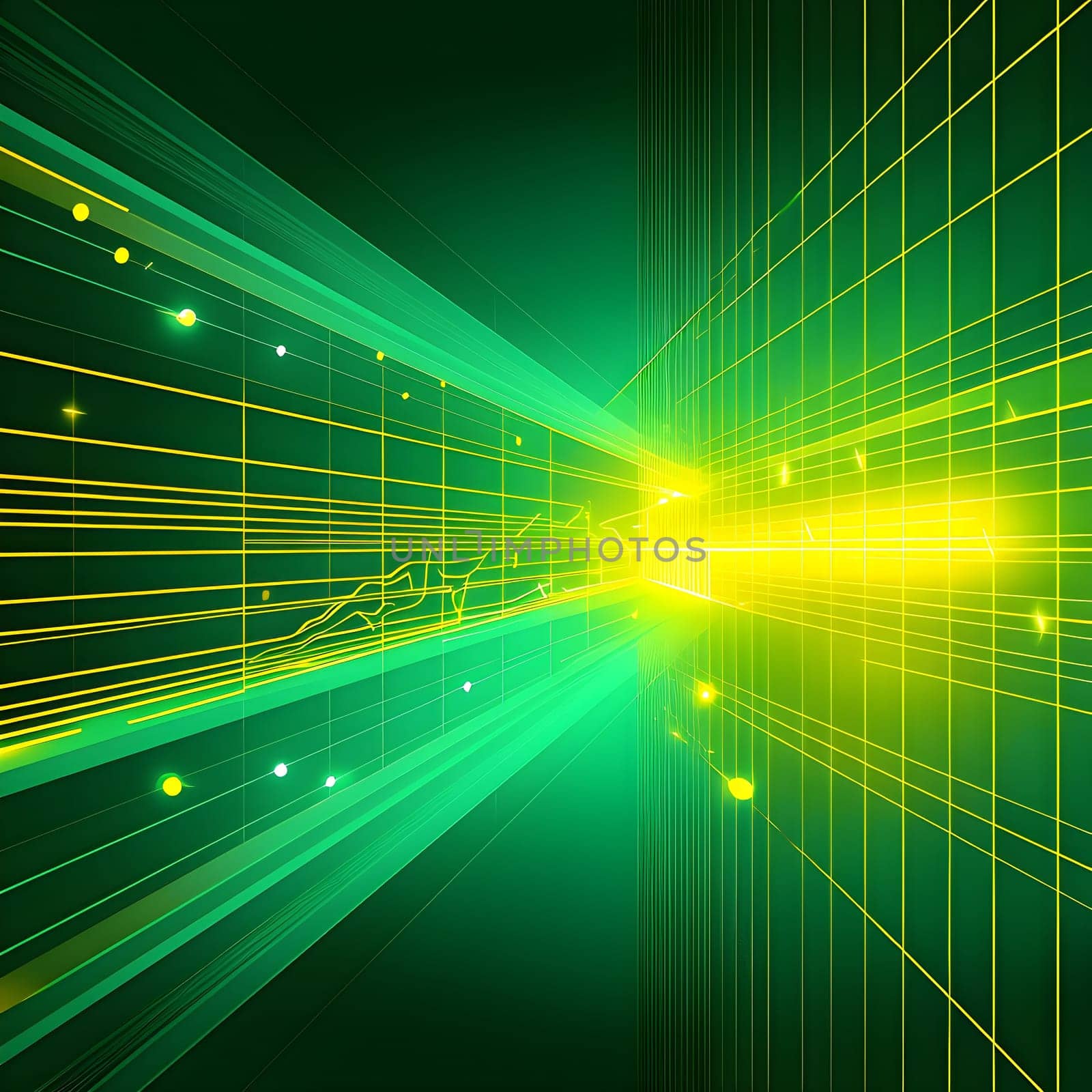 Converging digital lines and sport athletes silhouettes in vibrant colors, creating an abstract pattern to show AI’s impact in sports training
