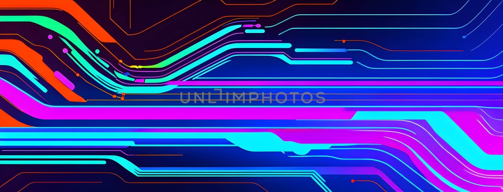 Converging digital lines and sport athletes silhouettes in vibrant colors, creating an abstract pattern to show AI’s impact in sports training