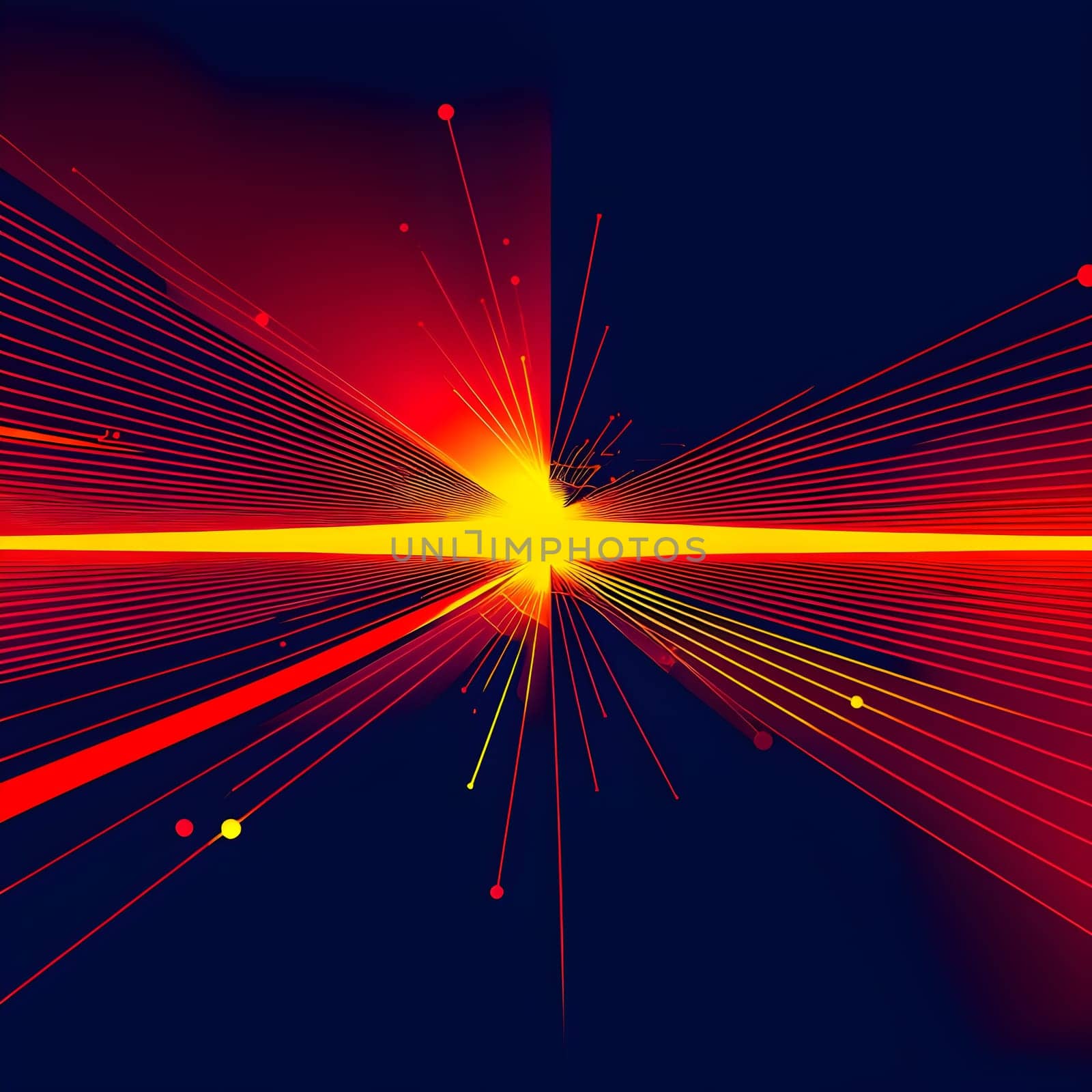 Converging digital lines and sport athletes silhouettes in vibrant colors, creating an abstract pattern to show AI’s impact in sports training