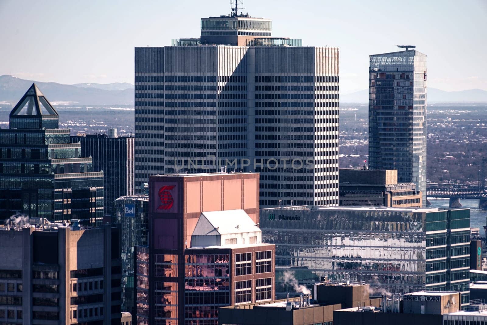 Montreal cityscape in winter. Shooting Location: montreal, canada
