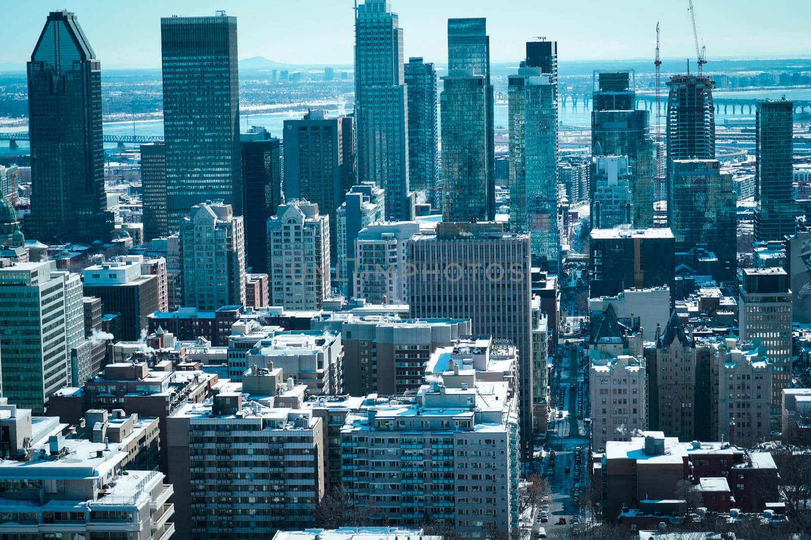 Montreal cityscape (Canada). Shooting Location: montreal, canada