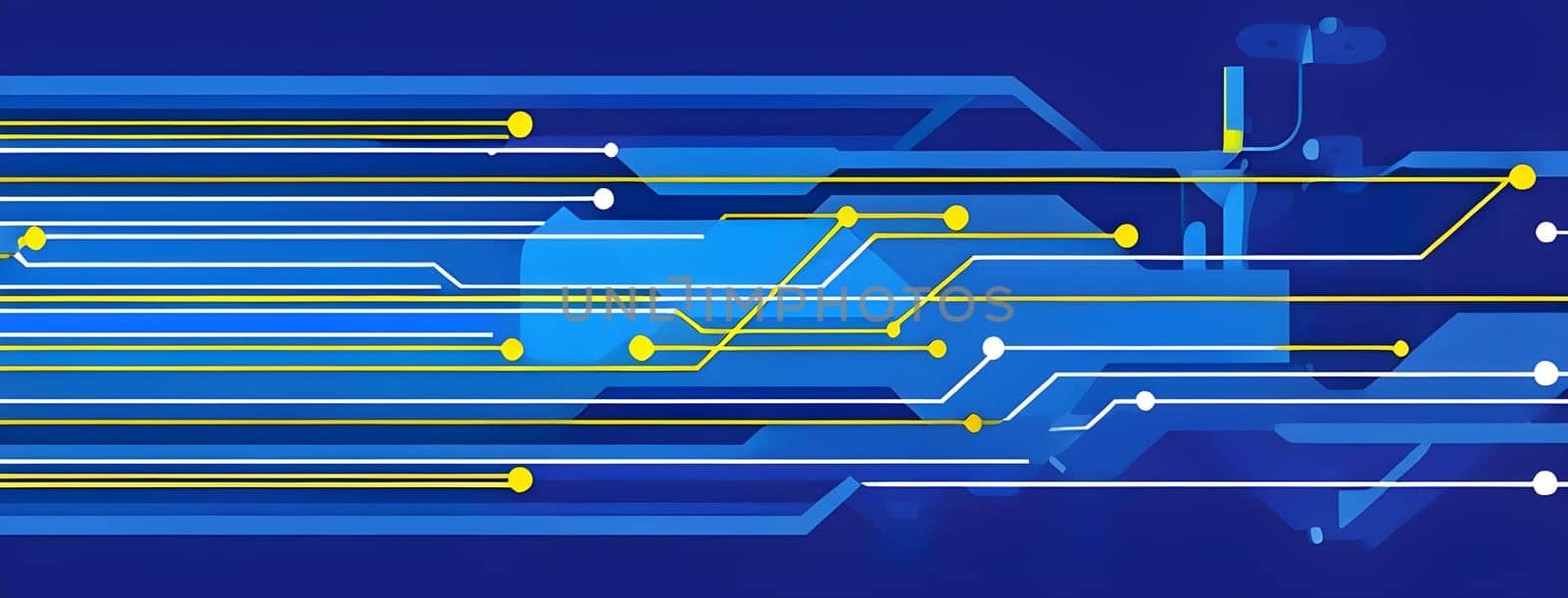 Converging digital lines and sport gear silhouettes creating an abstract pattern to show AI impact in sports training